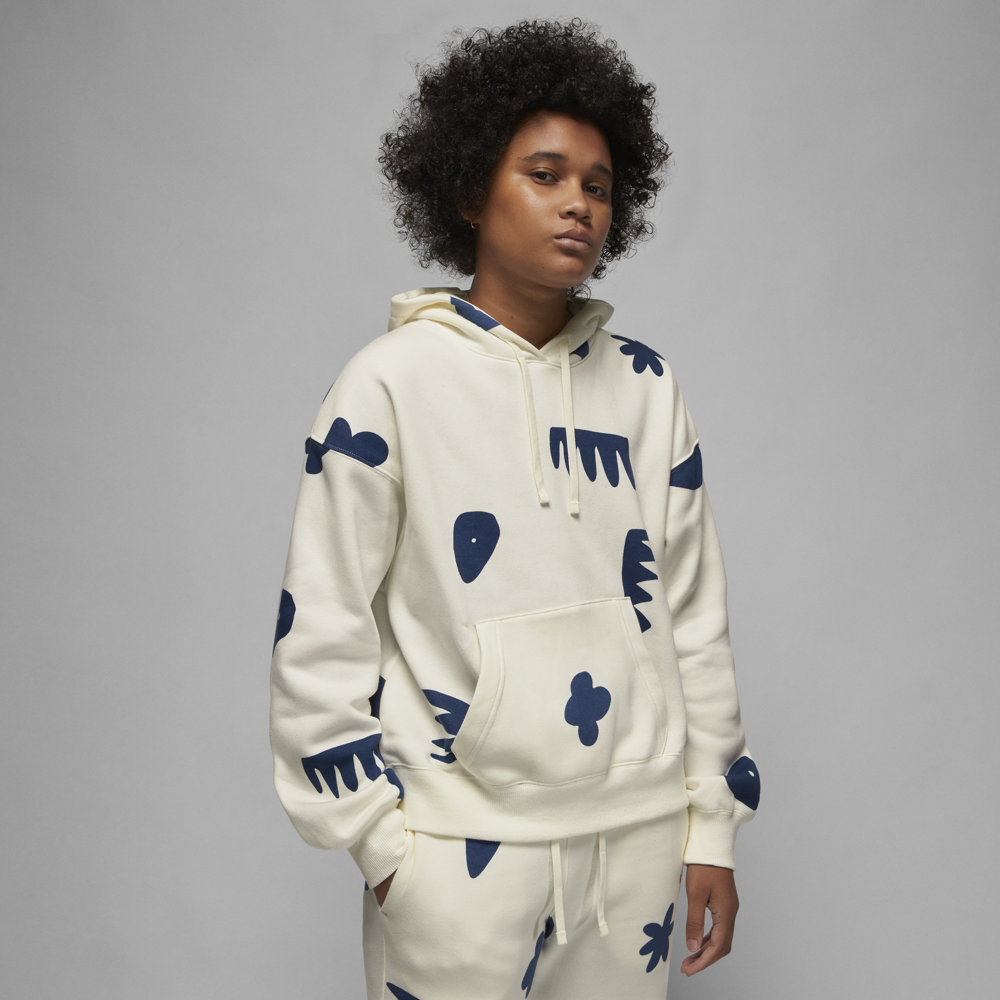 Womens Jordan Artist Series x Mia Lee Fleece Hoodie 'Sail'