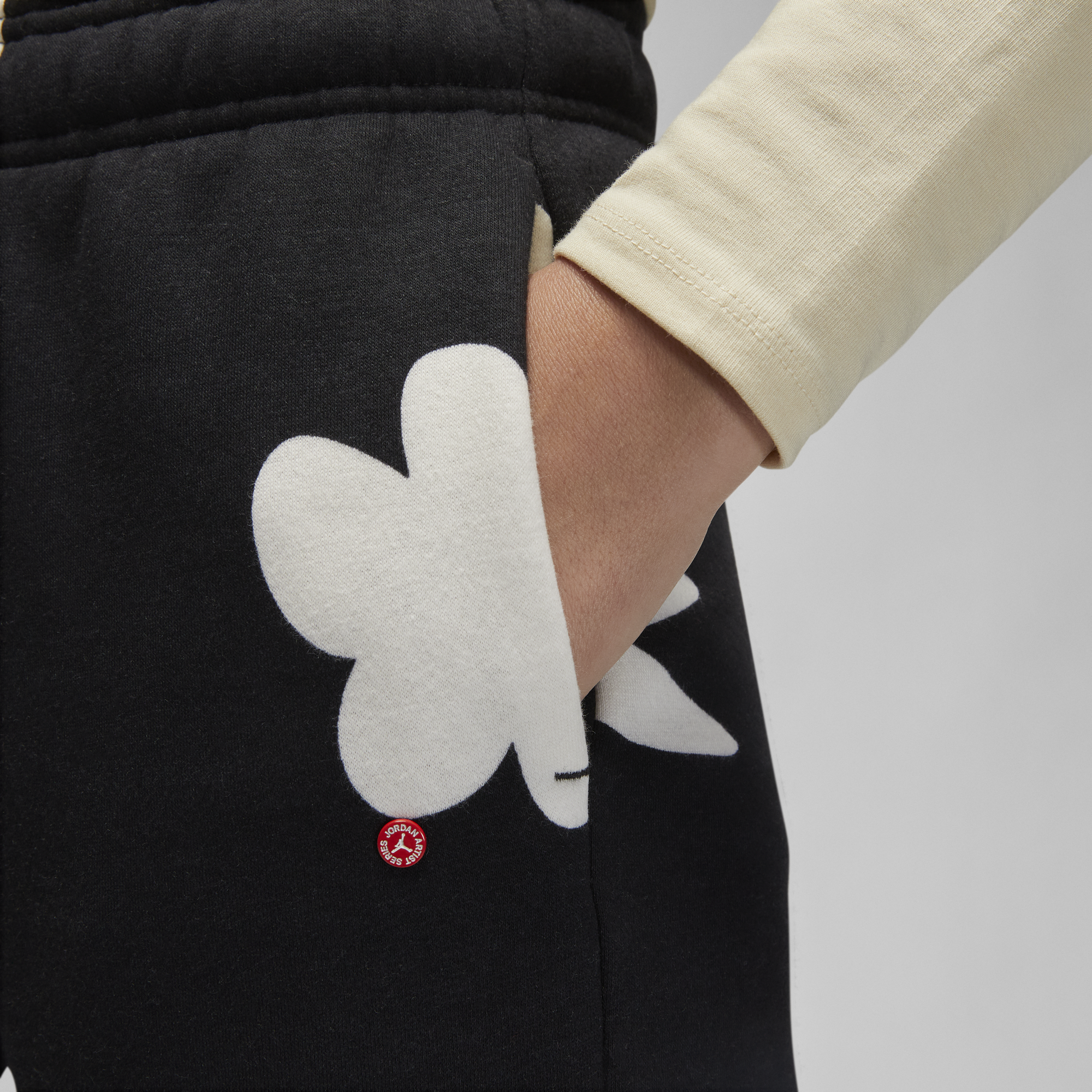 Womens Jordan Artist Series by Mia Lee Fleece Sweatpants 'Black'