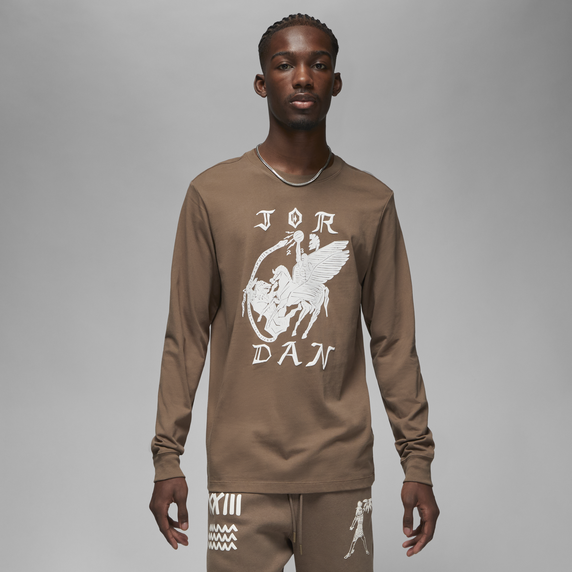 Jordan Artist Series by Umar Rashid Long Sleeve T-Shirt 'Palomino'