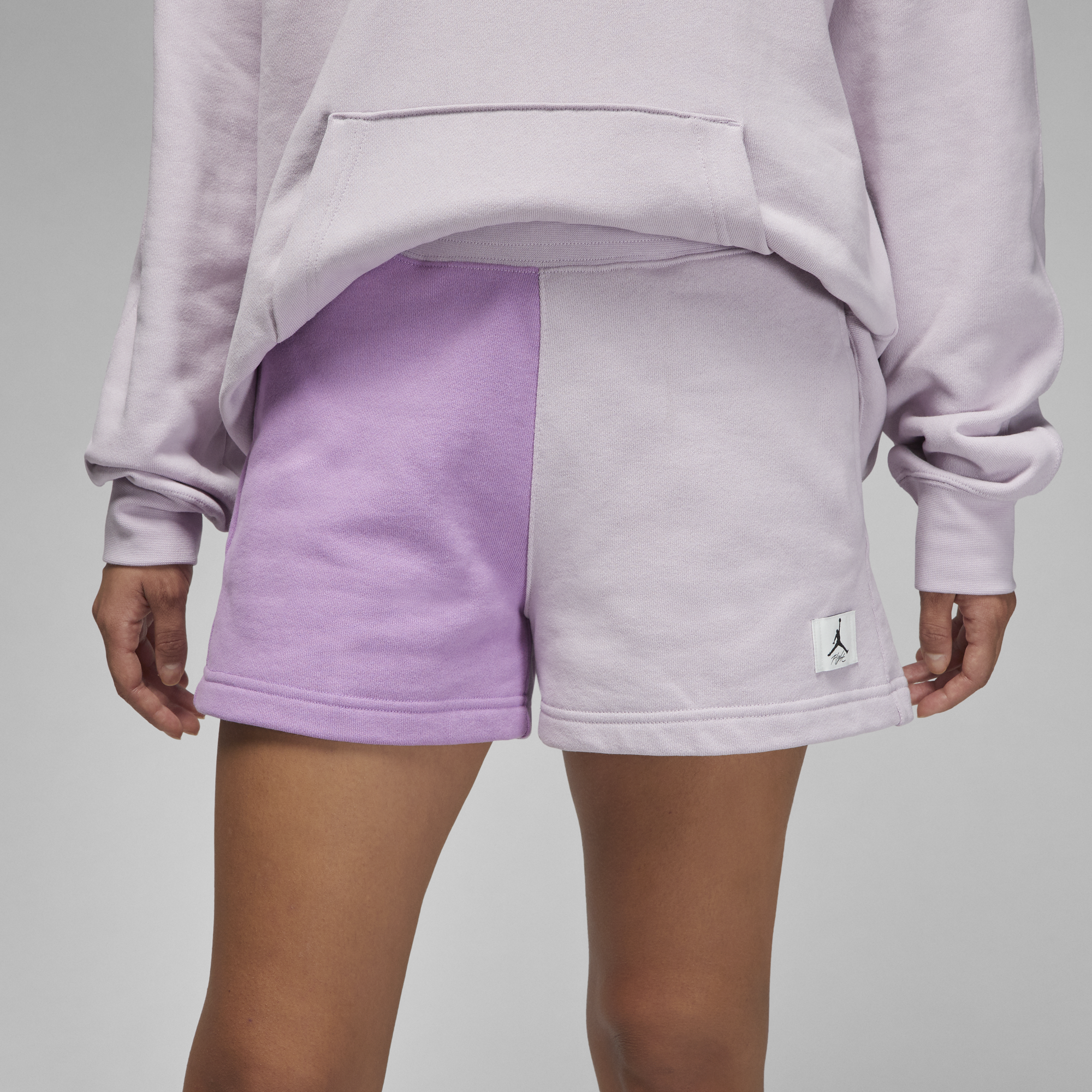 Womens Jordan Flight Fleece Shorts 'Violet Shock'