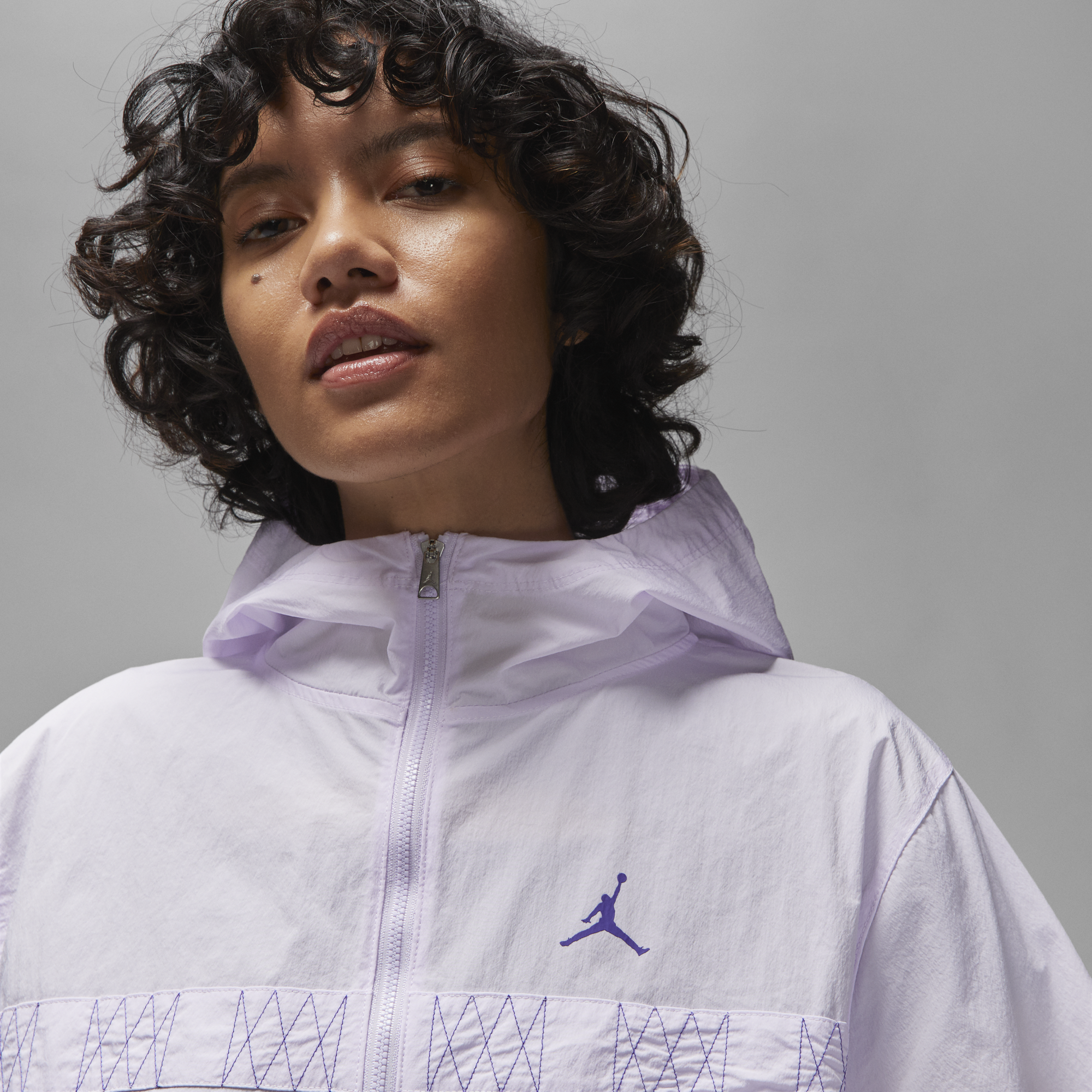 Womens Jordan Sport Lightweight Jacket 'Barely Grape'