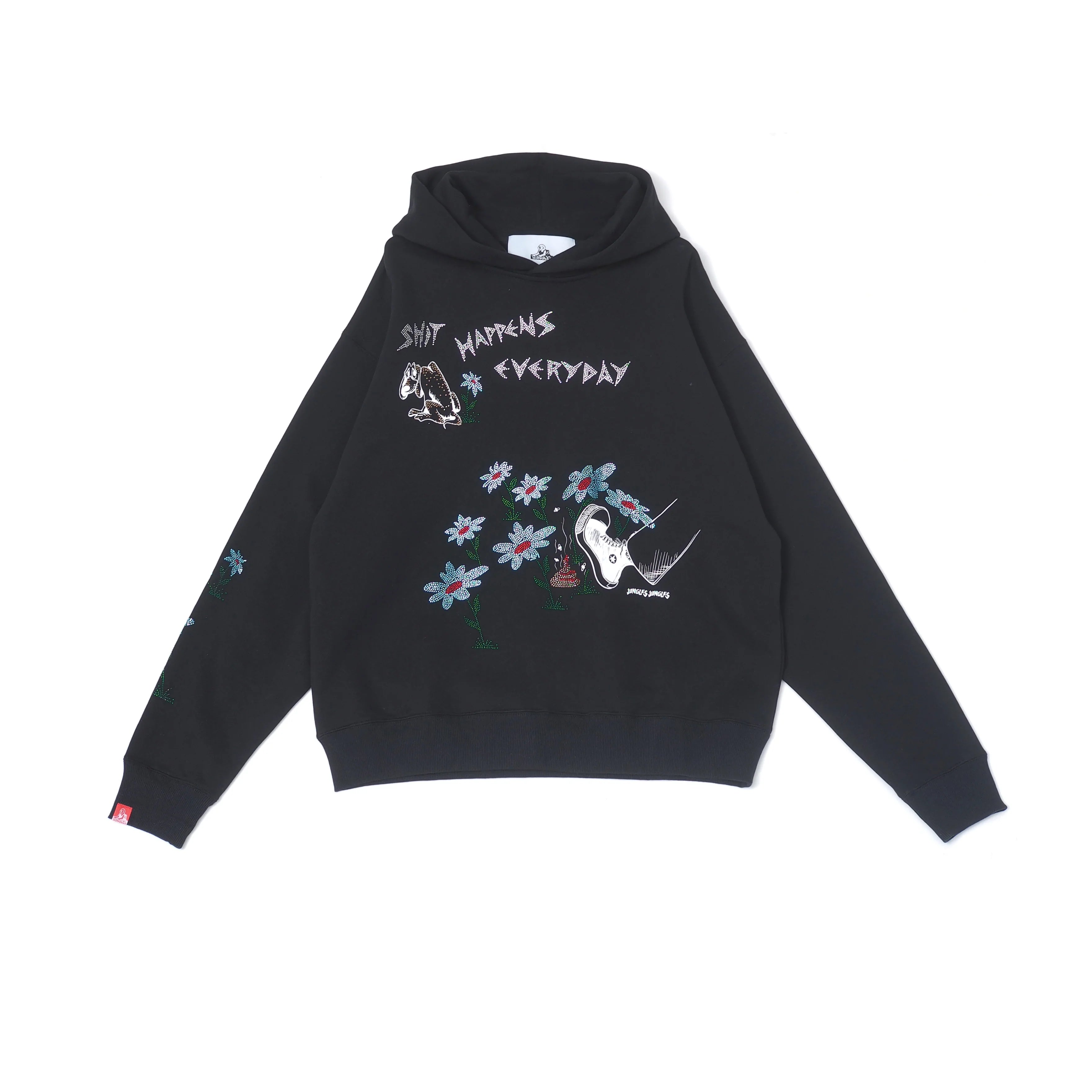 Jungles JUNGLES Shit Happens Hoodie 'Black'