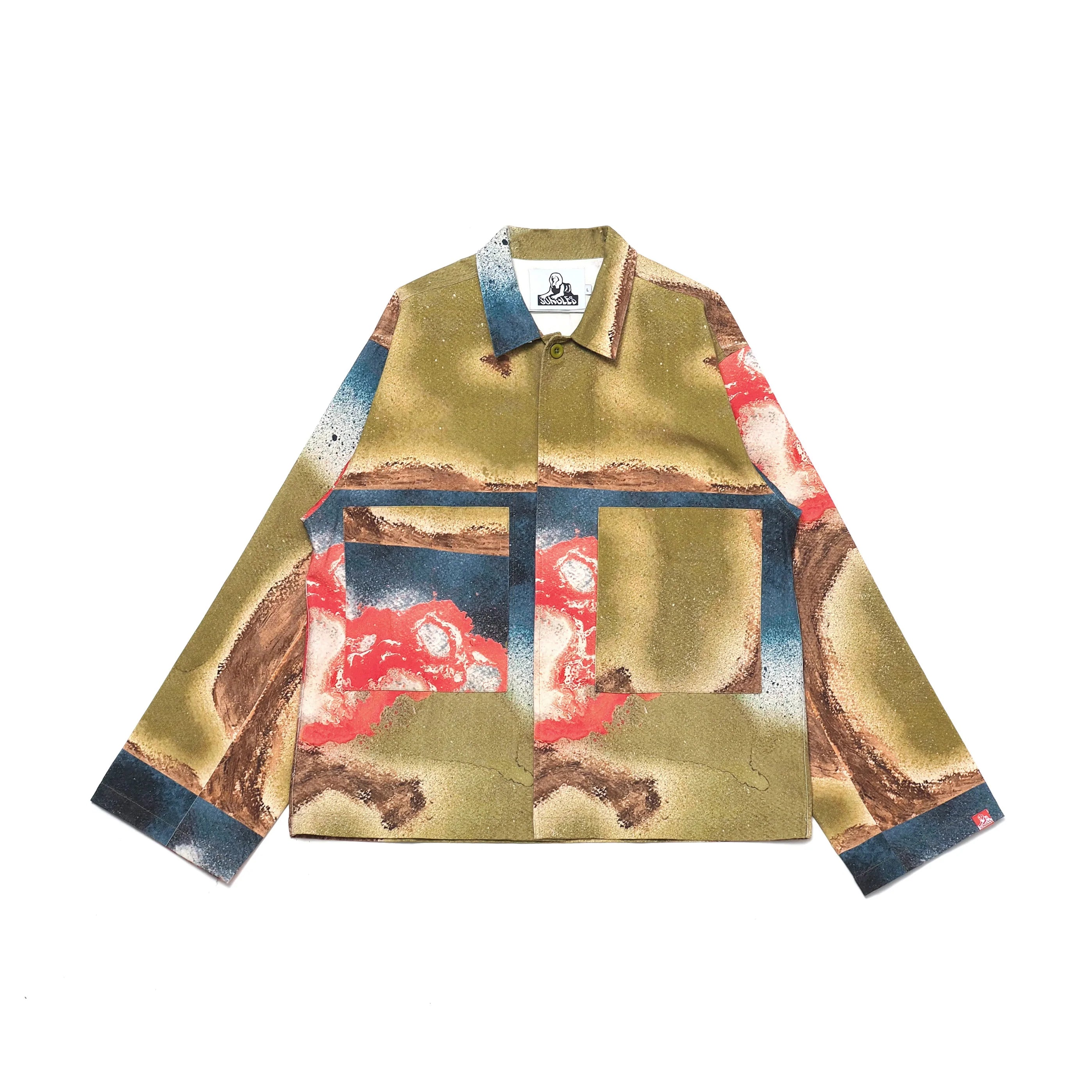 Jungles JUNGLES Strange Bloom Minimal Work Wear Jacket