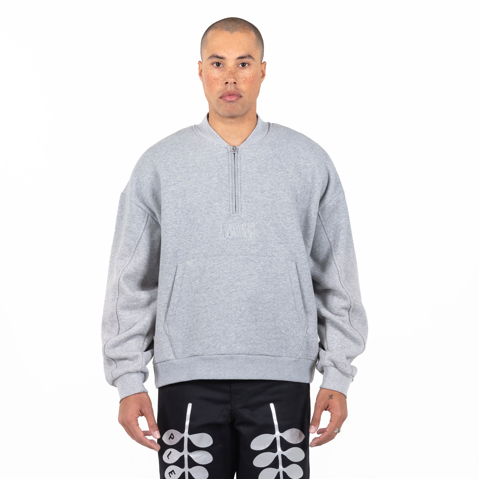 Pleasures Karat Quarter Zip Fleece 'Gray'
