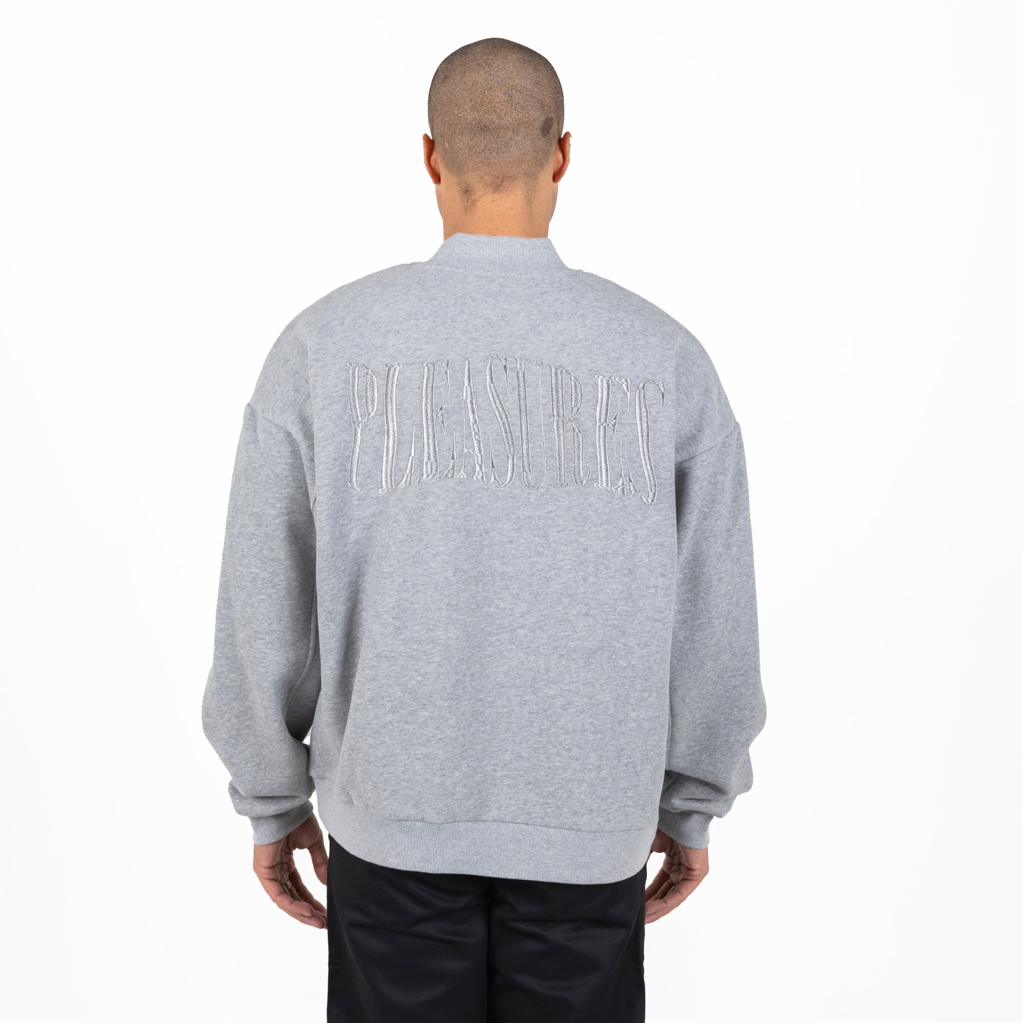 Pleasures Karat Quarter Zip Fleece 'Gray'