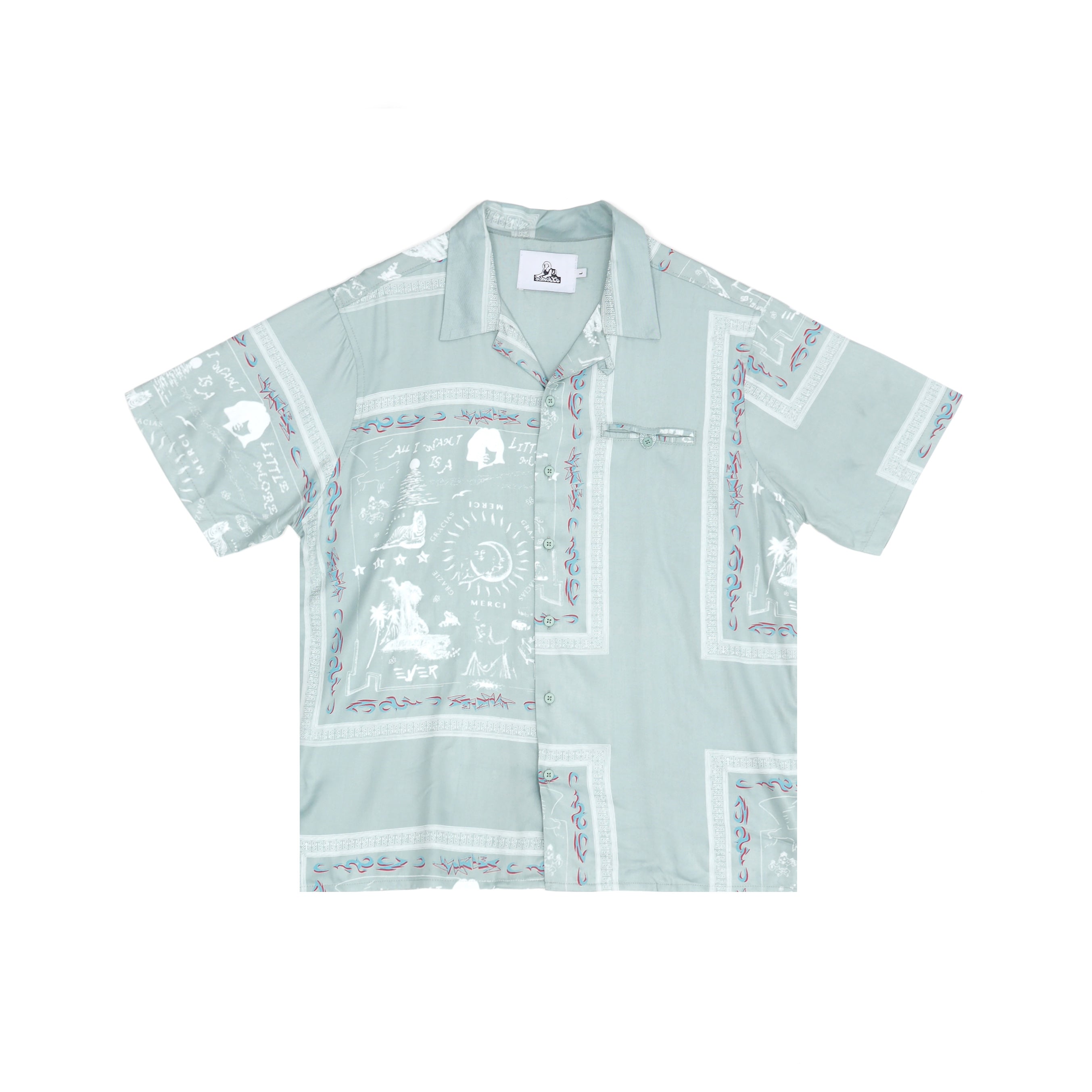 Jungles JUNGLES Bandana Shirt 'Green'