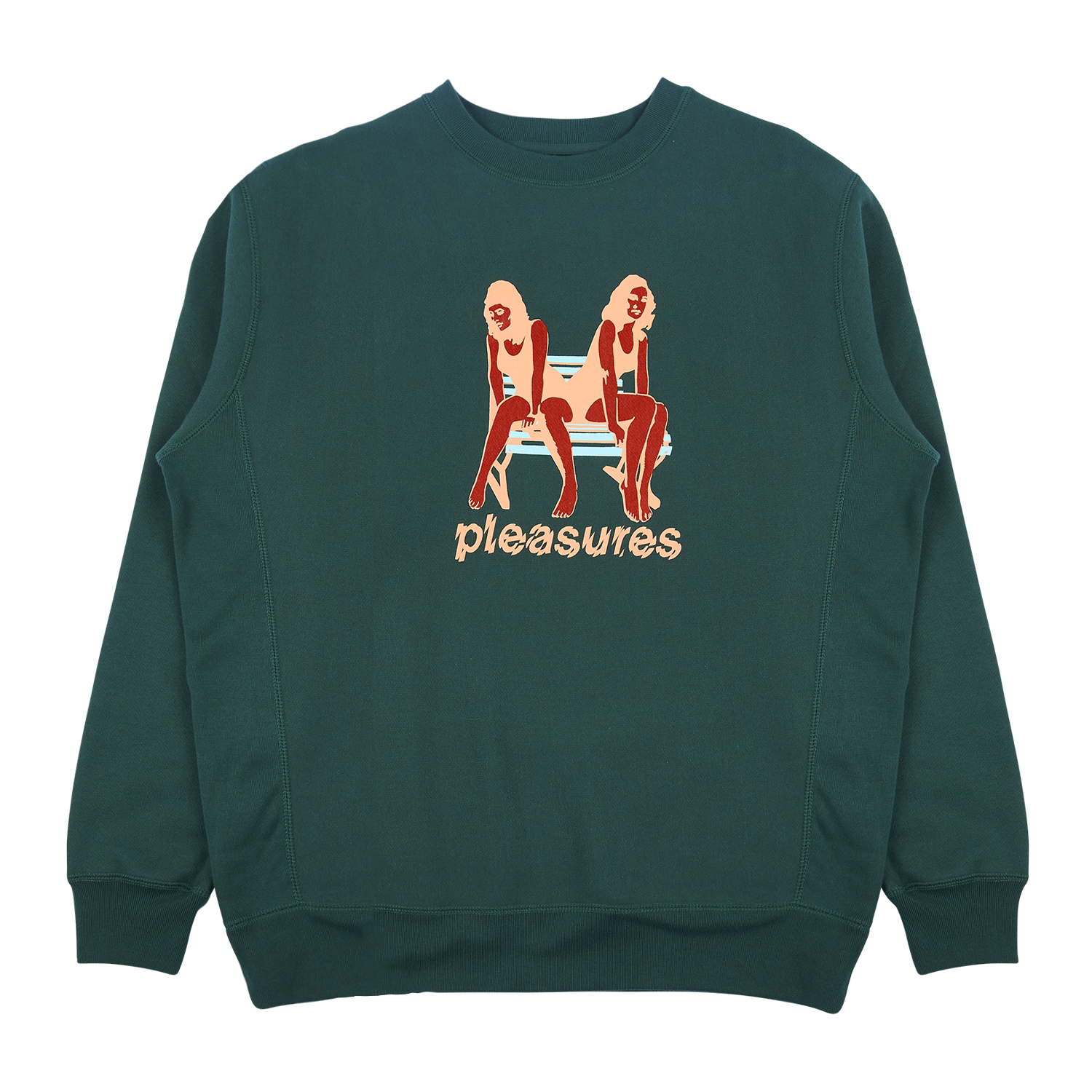 Pleasures balance online embroidered premium crewneck