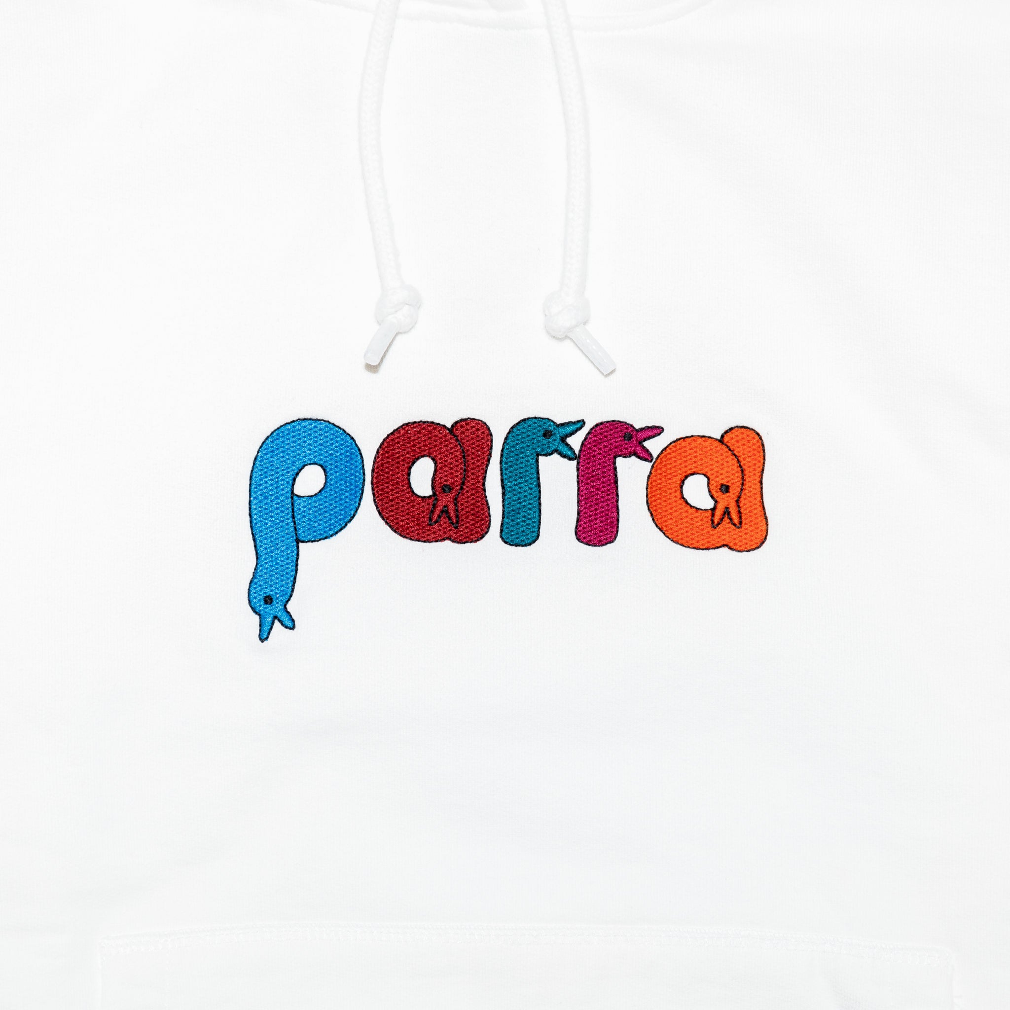 by Parra Bird Face Font Hooded Sweatshirt