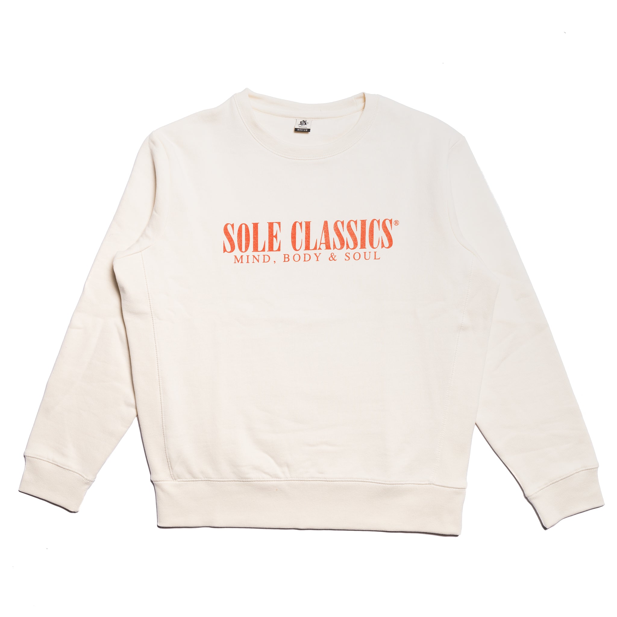 Sole Classics Mind Body & Soul Crewneck in Natural