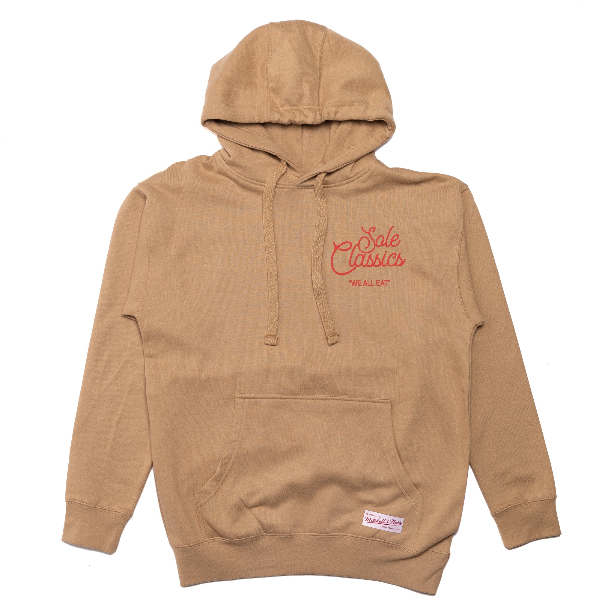 Sole Classics x Mitchell & Ness We All Eat Hoodie 'Khaki'