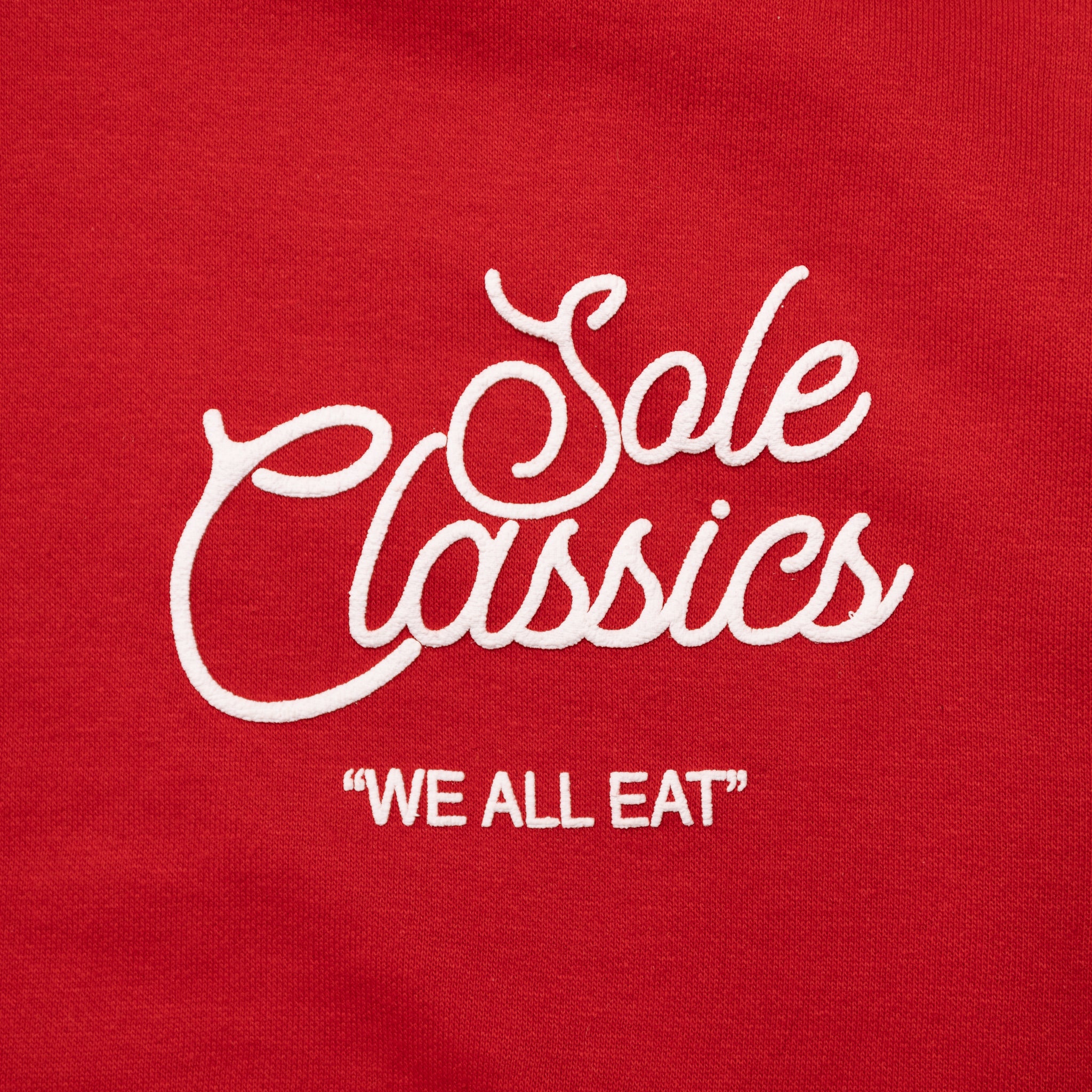 Sole Classics x Mitchell & Ness We All Eat Hoodie 'Red'