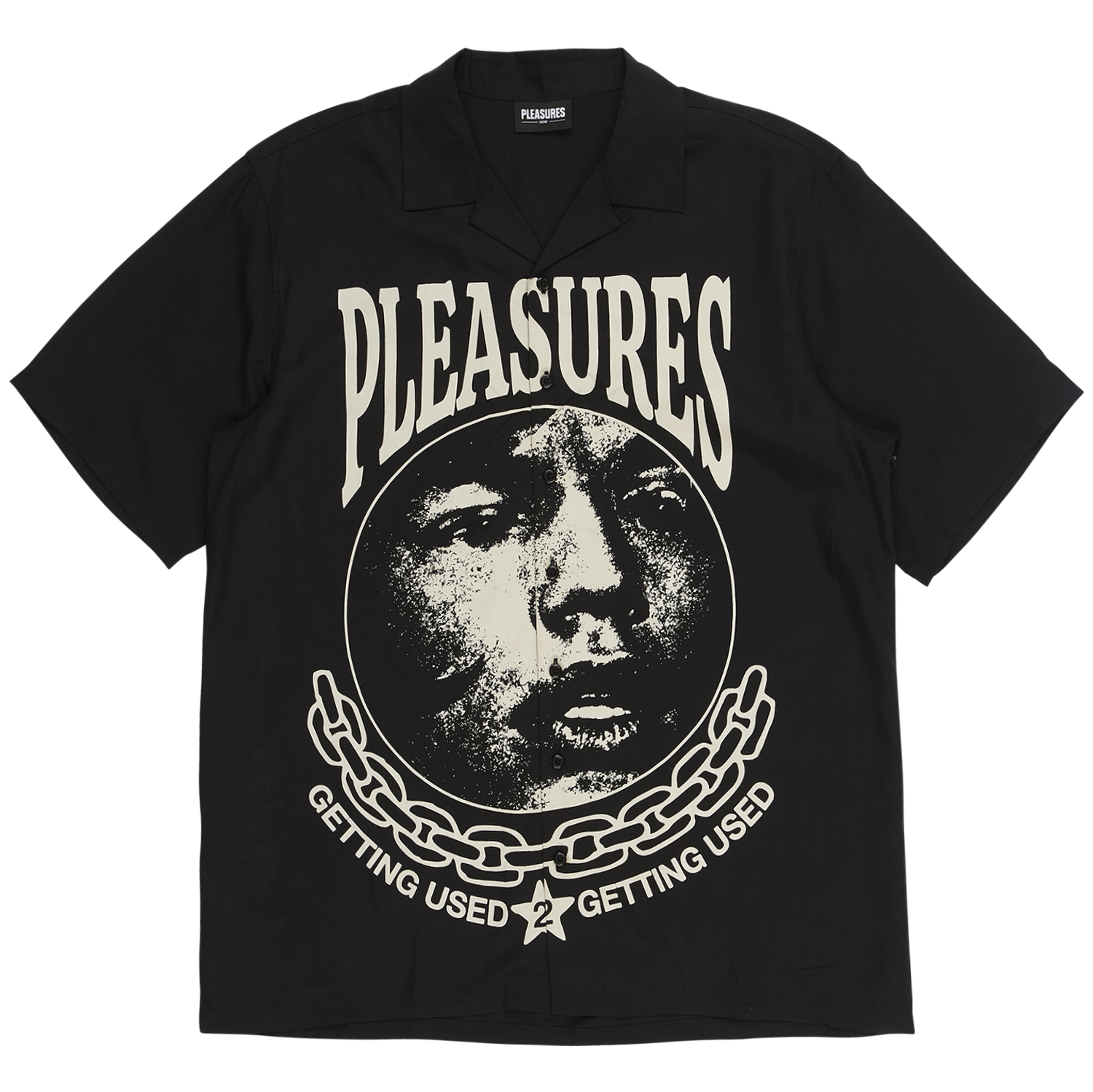 Pleasures Used Button Down Shirt 'Black'