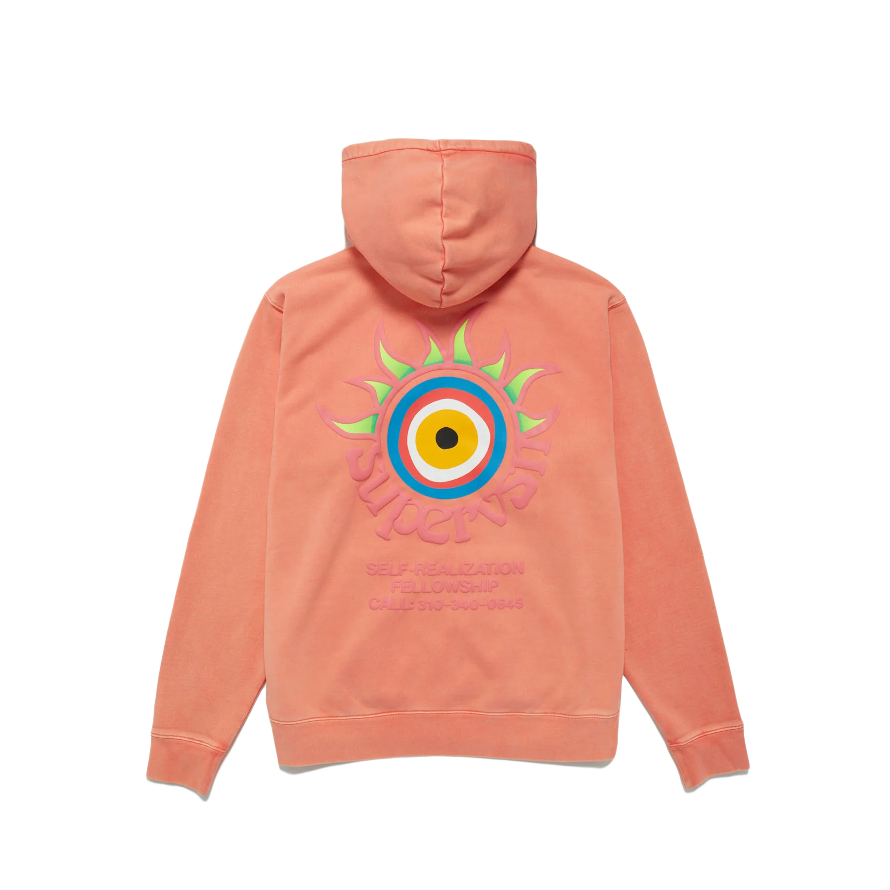SUPERVSN Studio Flare Zip-Up Hoodie 'Salmon'