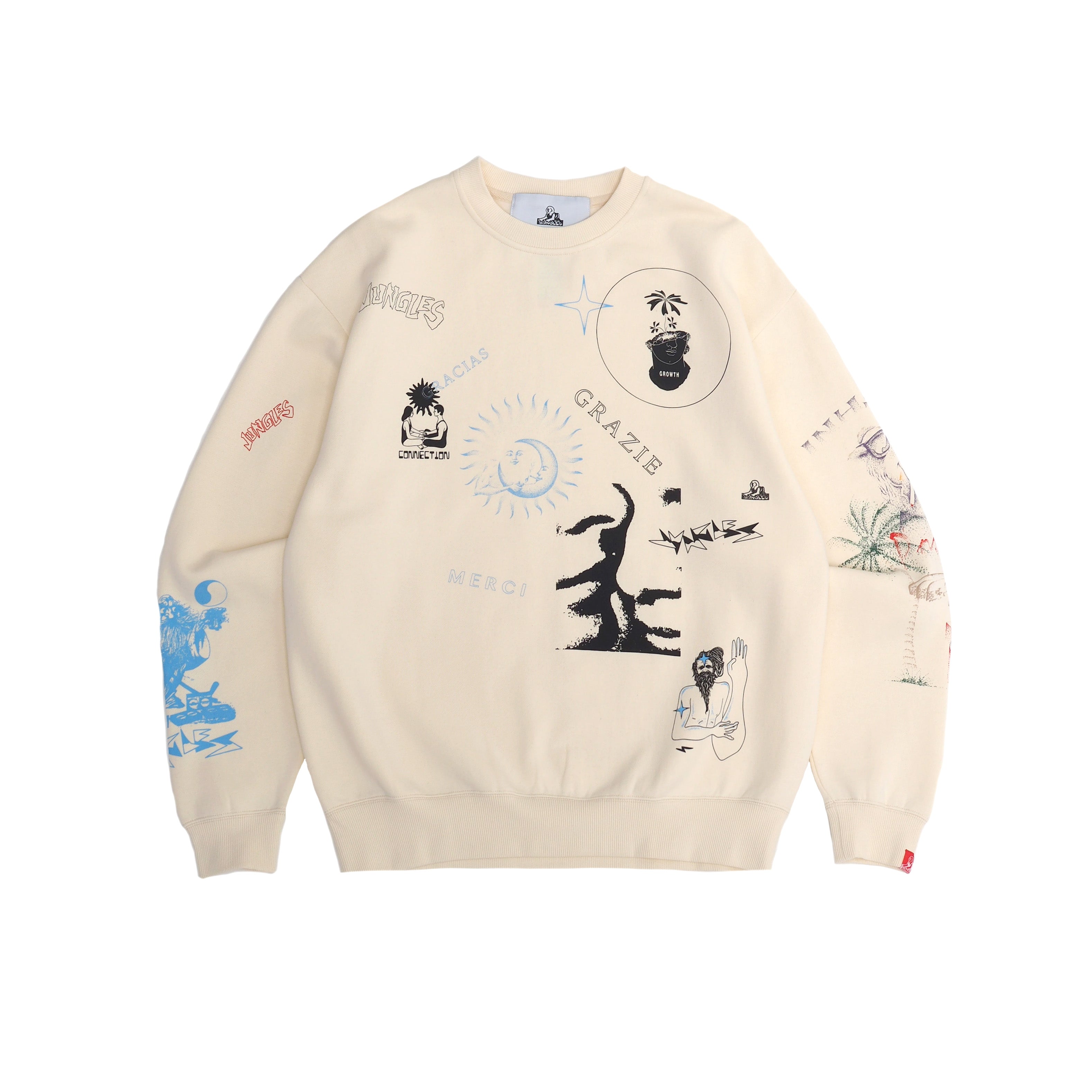 Jungles JUNGLES Test Print Crewneck 'Birch'