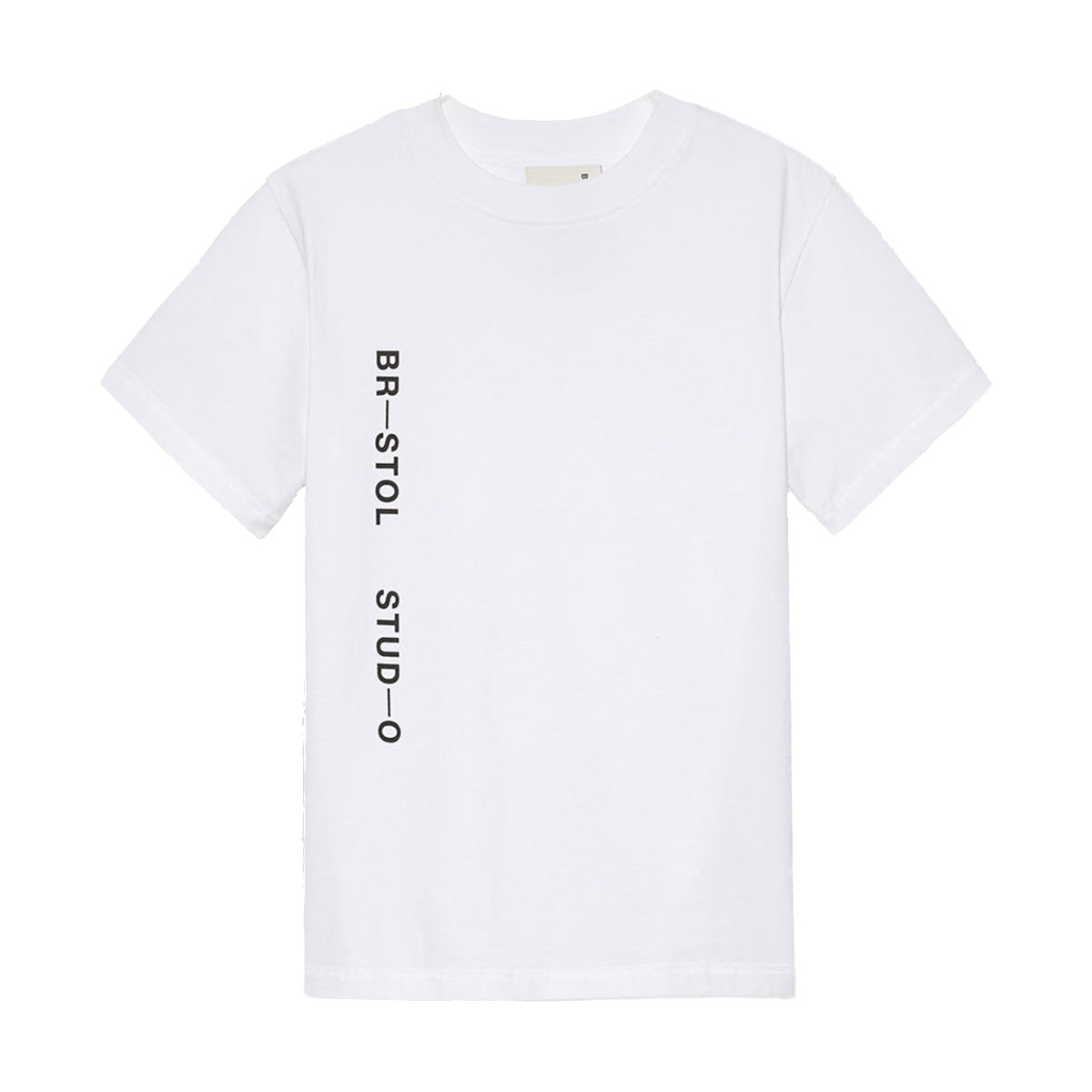 Bristol Studio Vertical Logo Tee 'White'