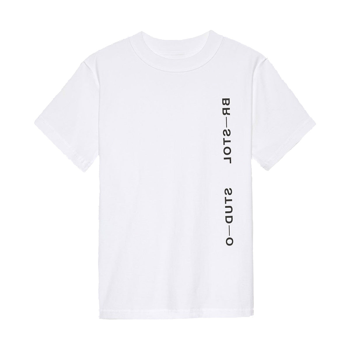Bristol Studio Vertical Logo Tee 'White'