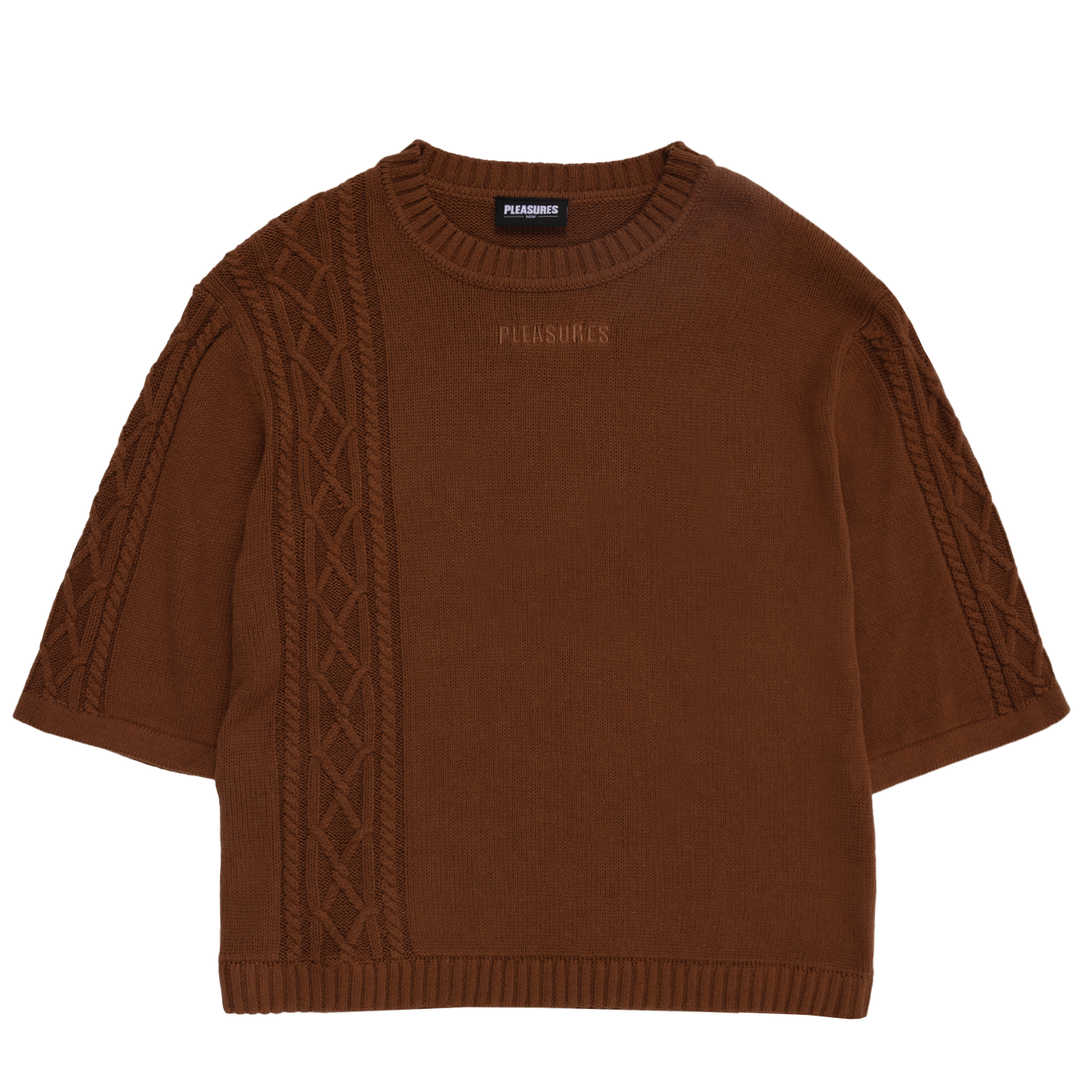 Pleasures Charlie Mock Neck Shirt 'Brown'