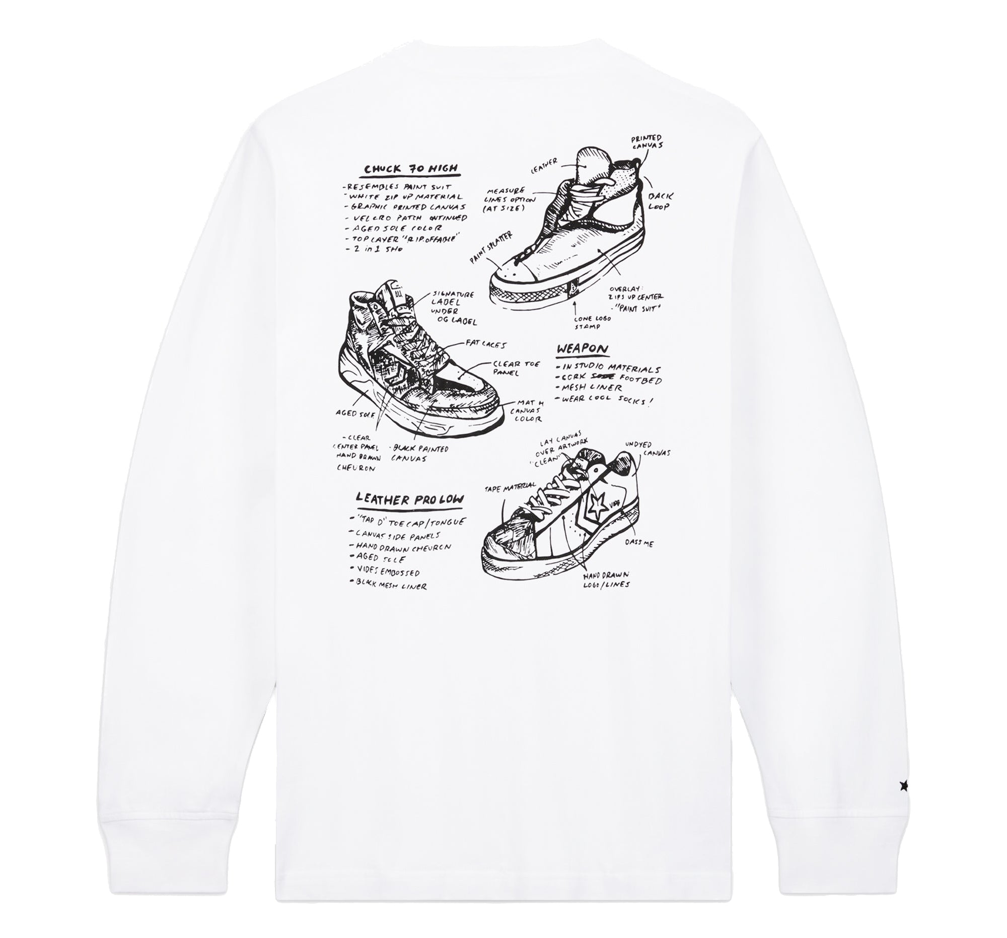 Converse x Joshua Vides Long Sleeve Pocket Tee