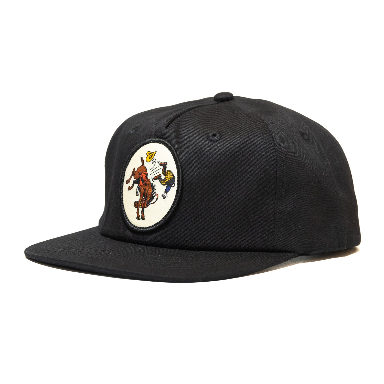 Passport Horsey 5 Panel Cap 'Black'