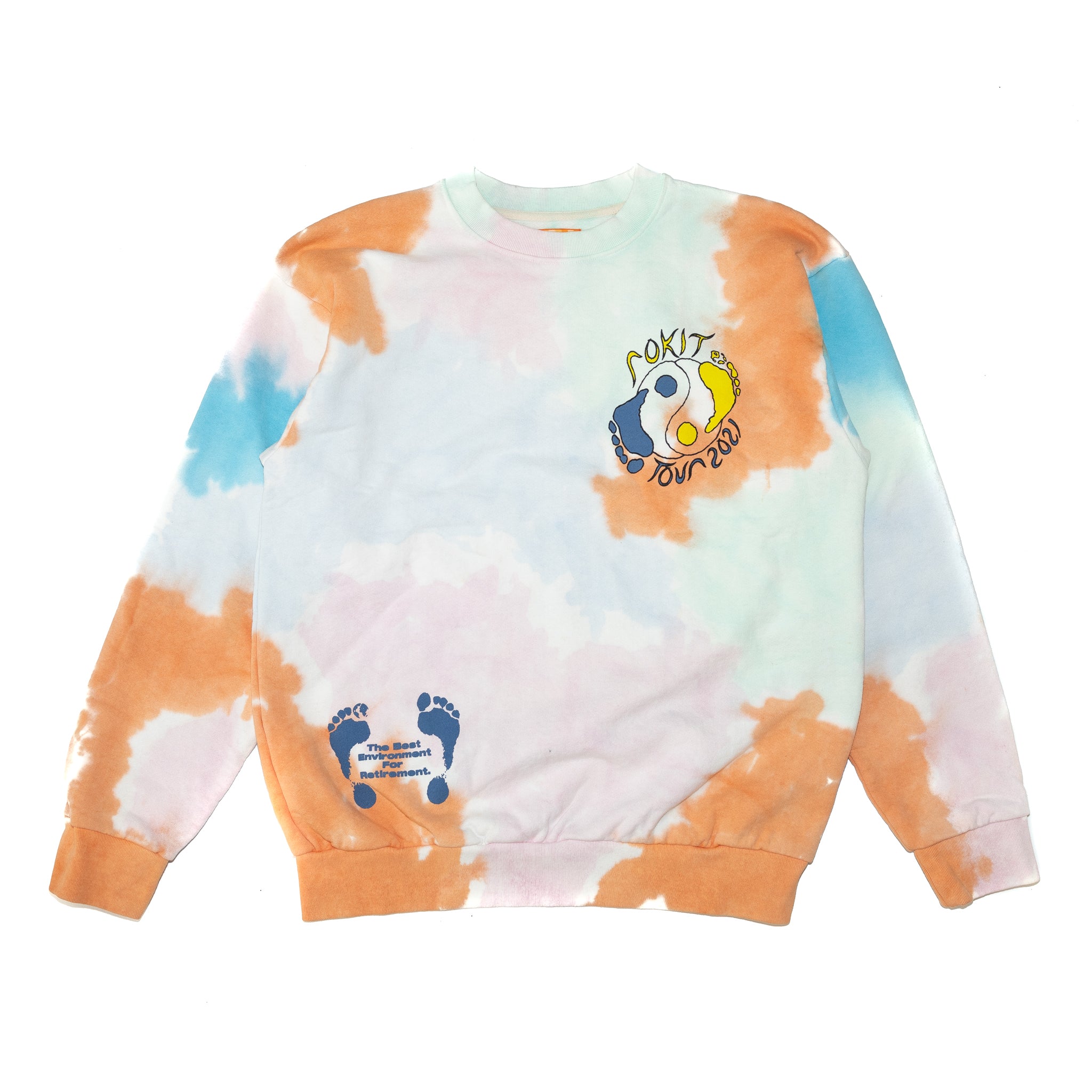 Rokit Elevate Crewneck 'Pink Tie Dye'