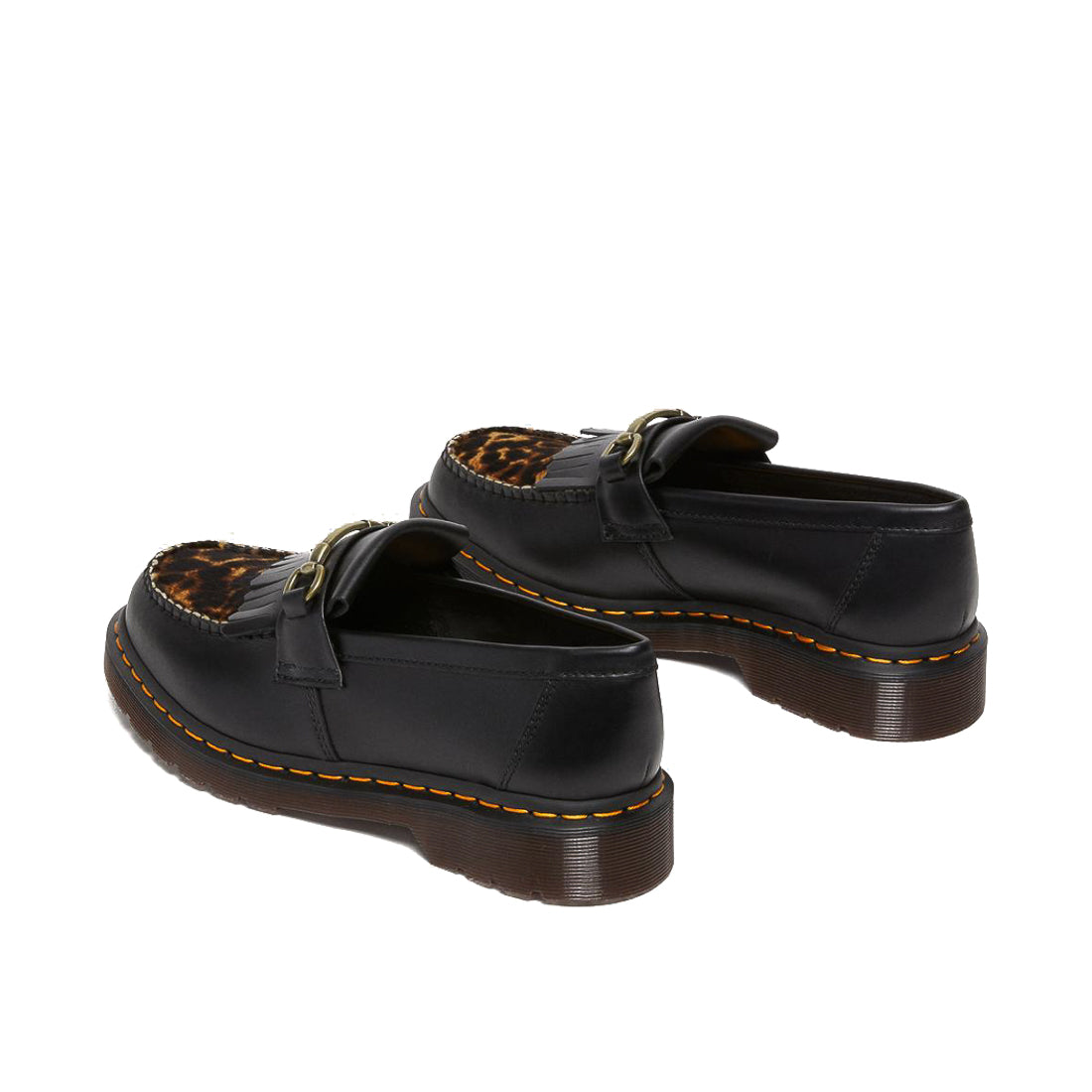 Dr. Martens Adrian Snaffle Shoe 'Black/Micro Leopard'