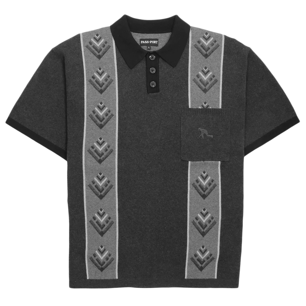 Passport Haven Polo Shirt 'Black'