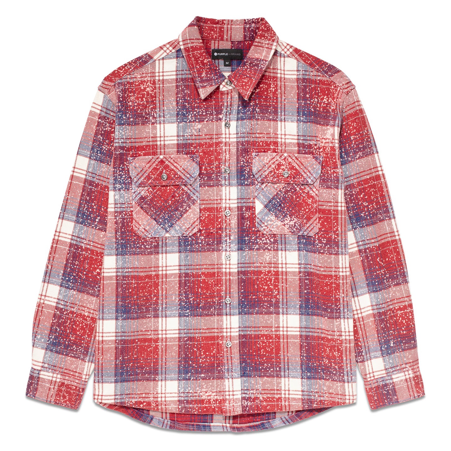 Purple Brand Plaid Long Sleeve Shirt 'Red/Navy'