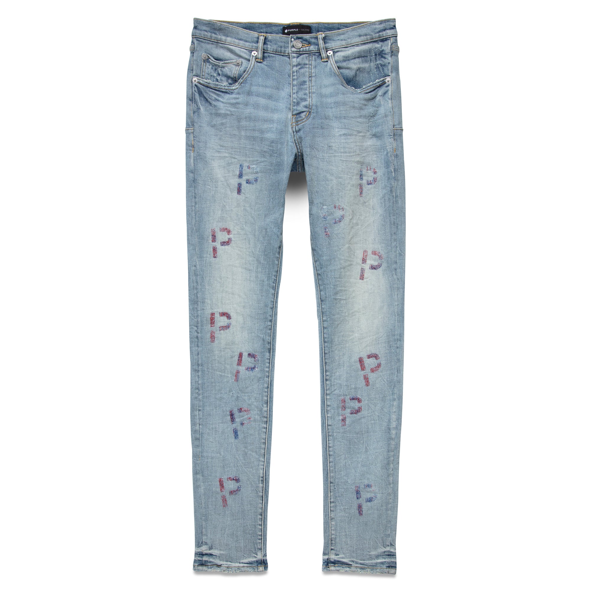 Purple Brand Light Indigo Embroidery Punch