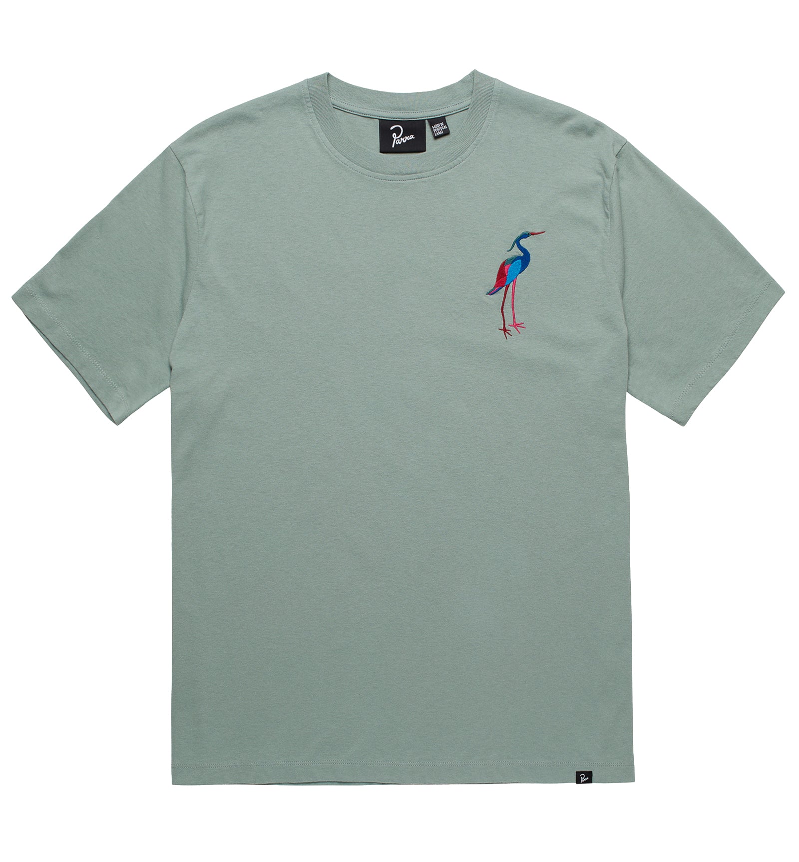 by Parra The Common Crane T-Shirt 'Pistache'