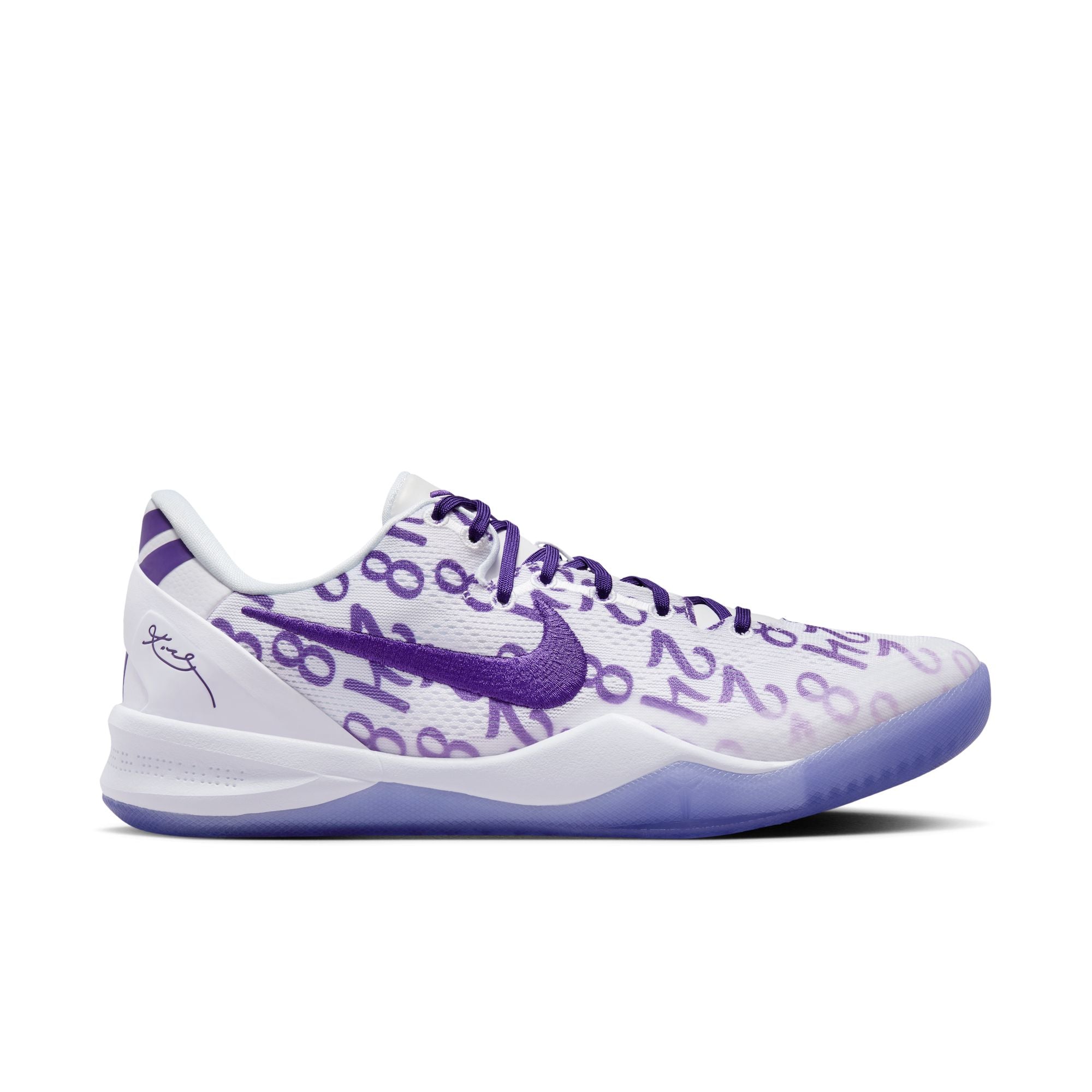 Nike Kobe 8 シューズ ホワイト/パープル Nike Kobe 8 Protro 'White/Court Purple'