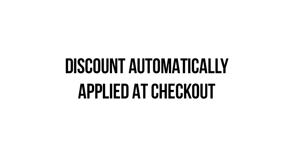 Discount applied at checkout