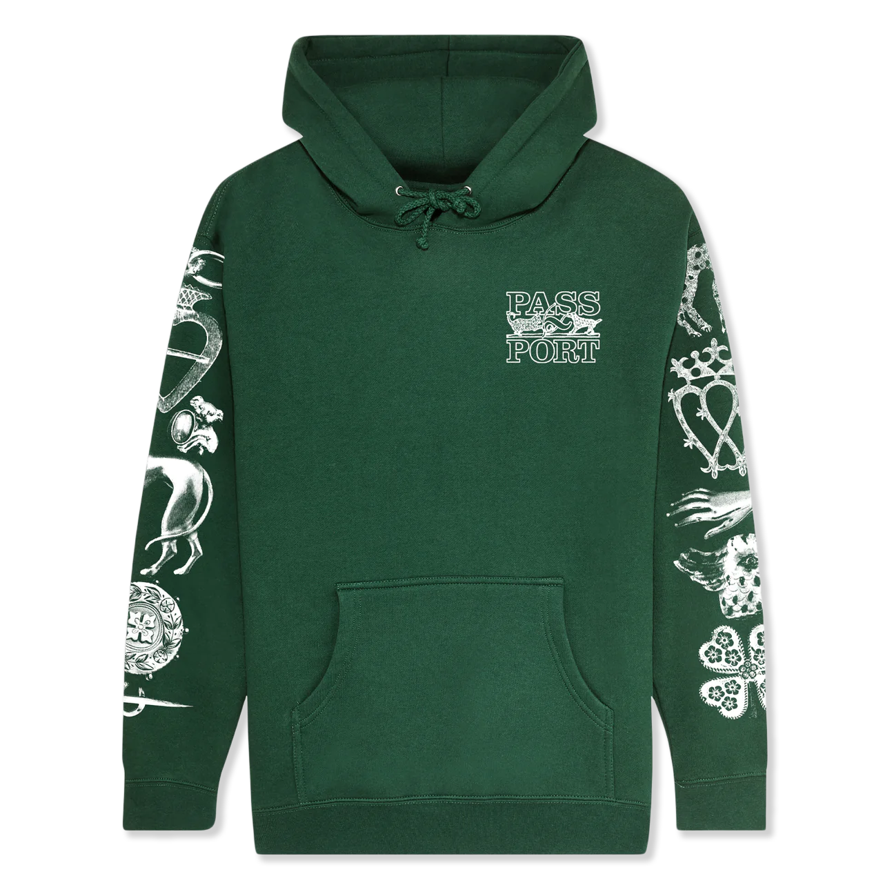 Passport Trinkets Hoodie 'Green'