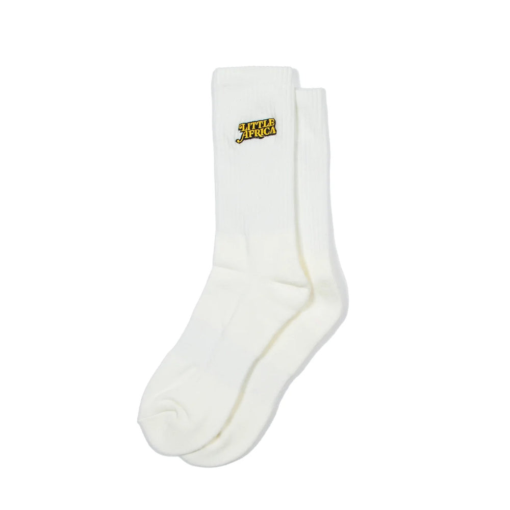 Little Africa Trademark Logo Socks 'White'