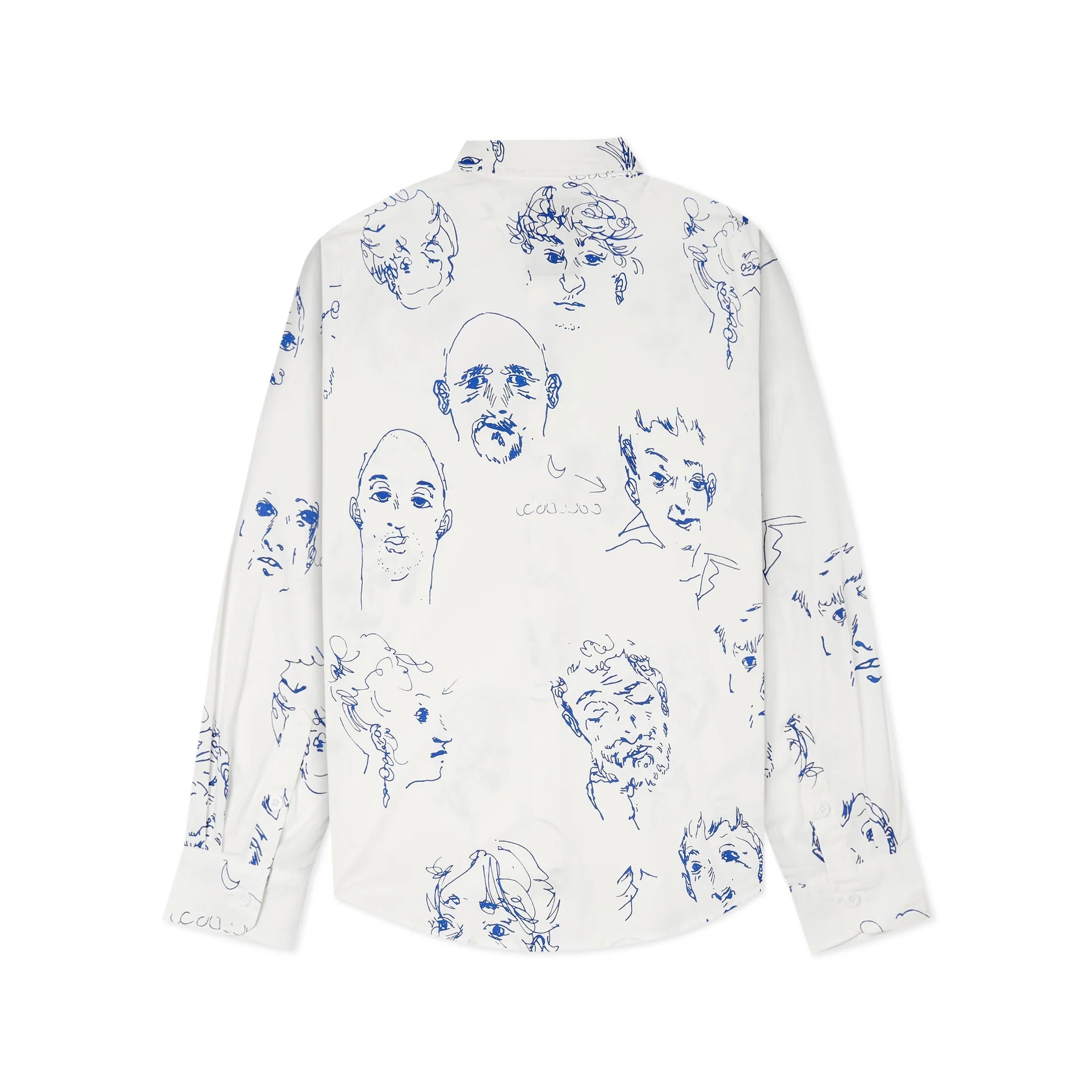 Kidsuper Doodle Faces Button Up 'White'