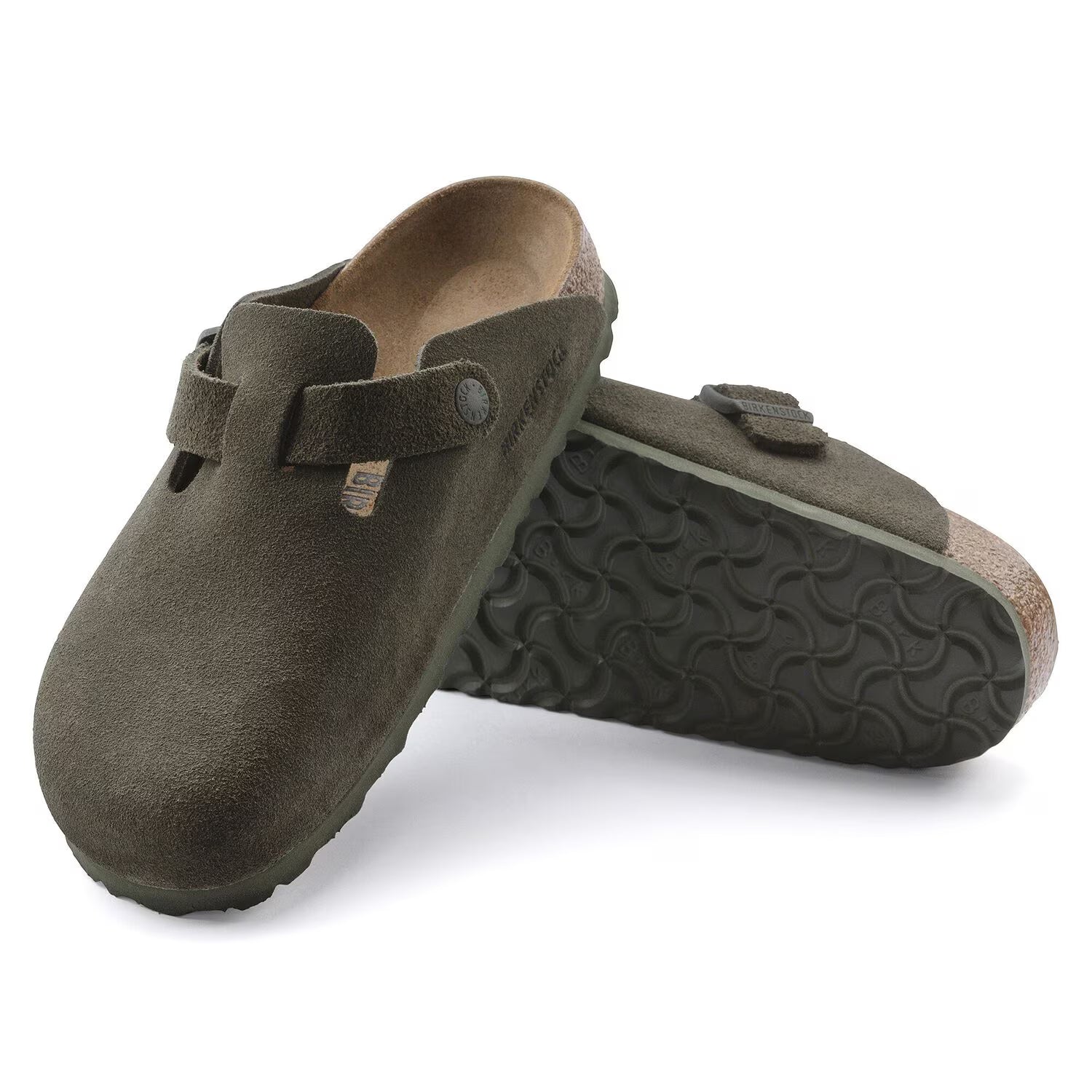 Womens Birkenstock Boston Suede 'Thyme'