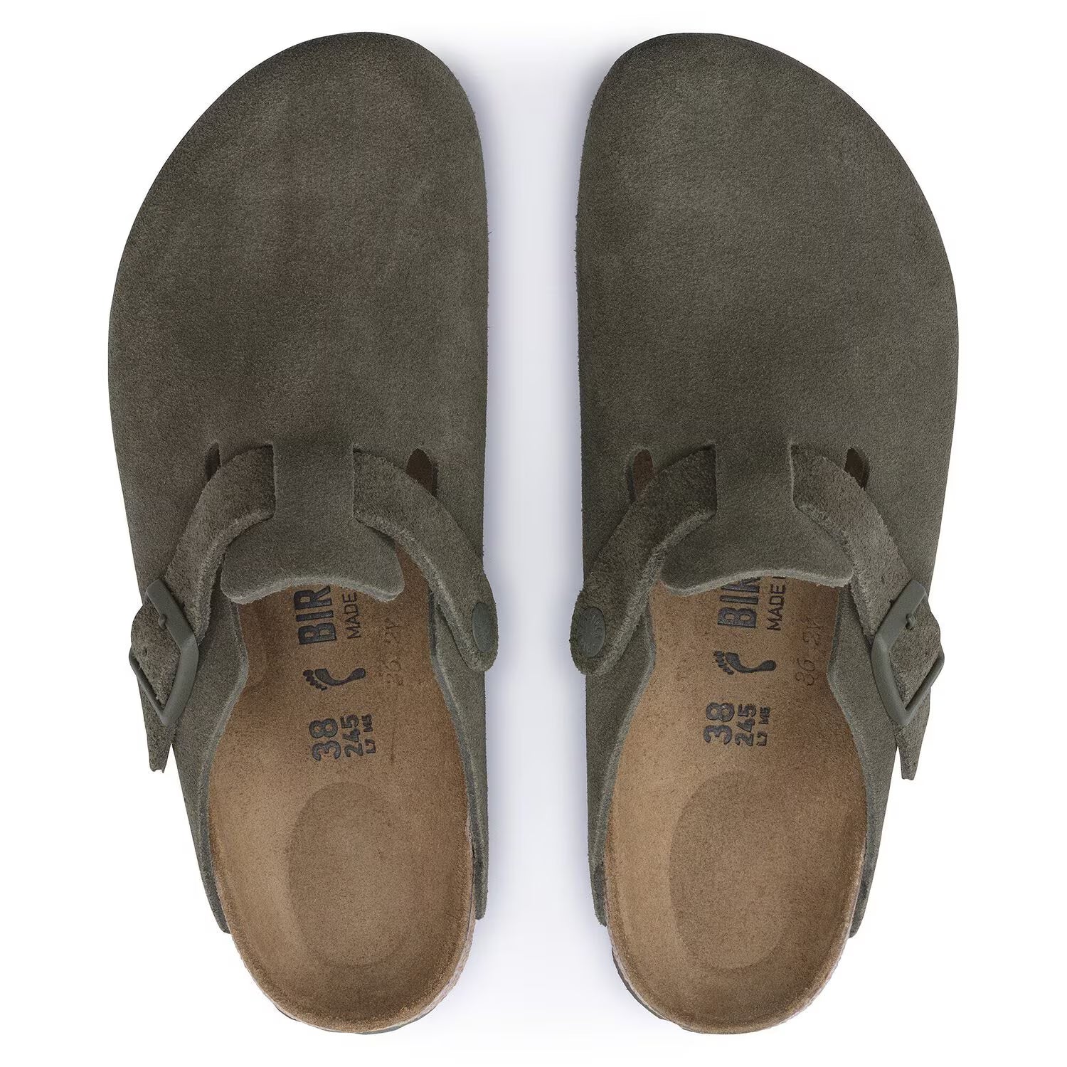 Womens Birkenstock Boston Suede 'Thyme'