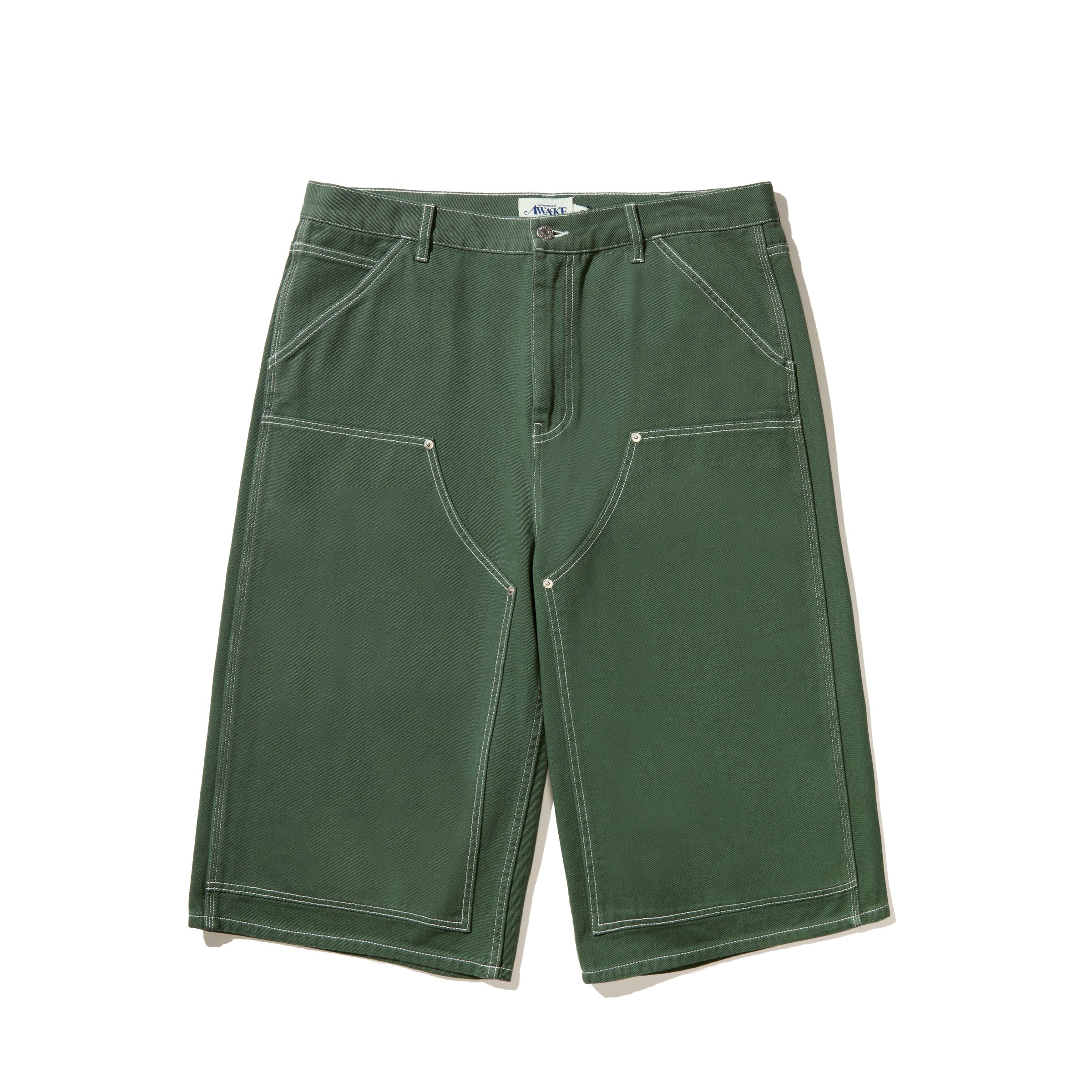 Awake NY Double Knee Jort 'Green'
