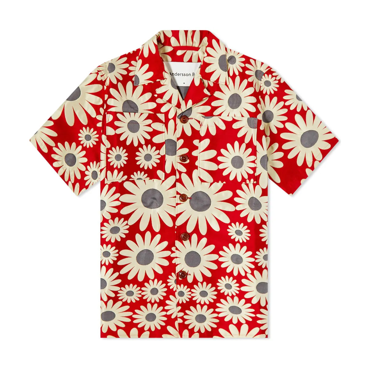 Andersson Bell Daisy Jacquard Shirt 'Red'
