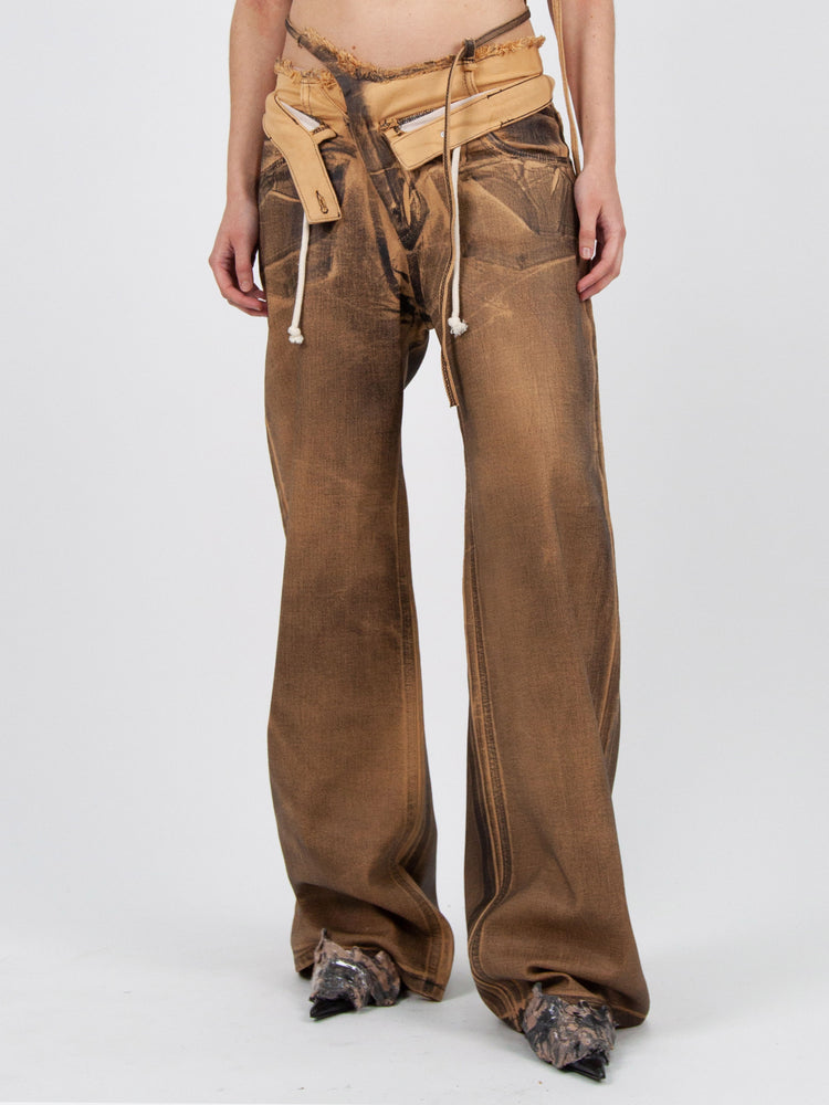 Ottolinger Double Fold Pants 'Brown'