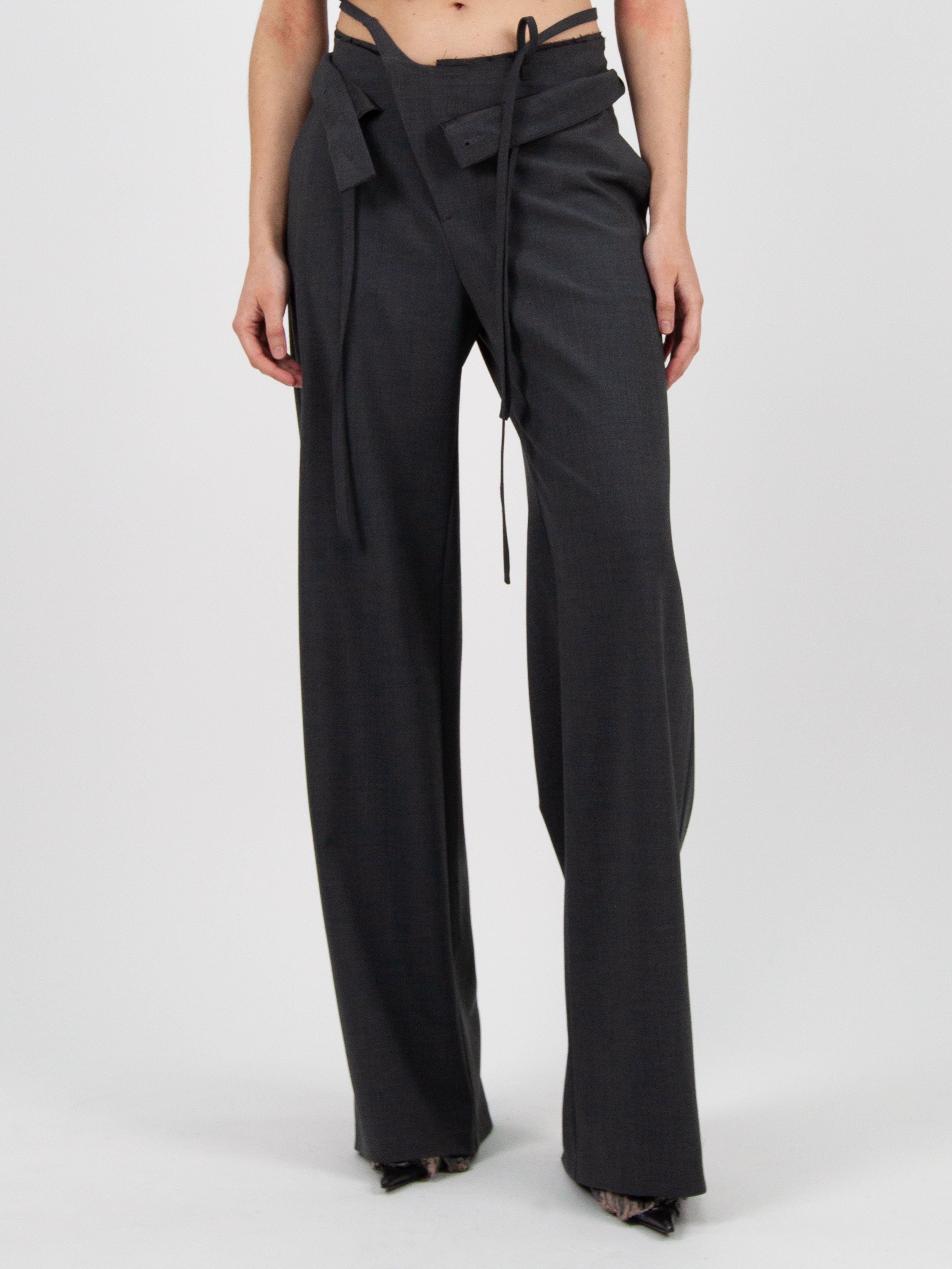 Ottolinger Double Fold Suit Trousers 'Anthracite'