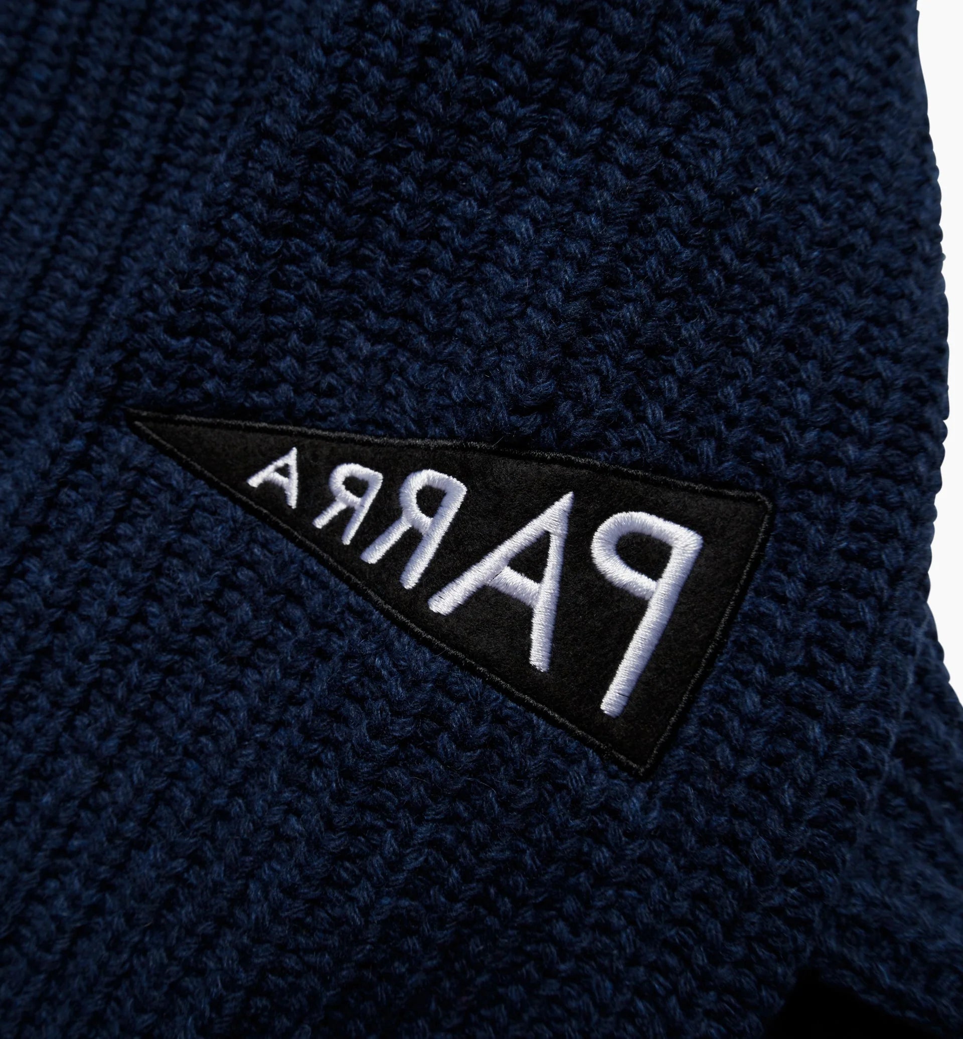 Parra Mirrored Flag Logo Knitted Pullover 'Blue'
