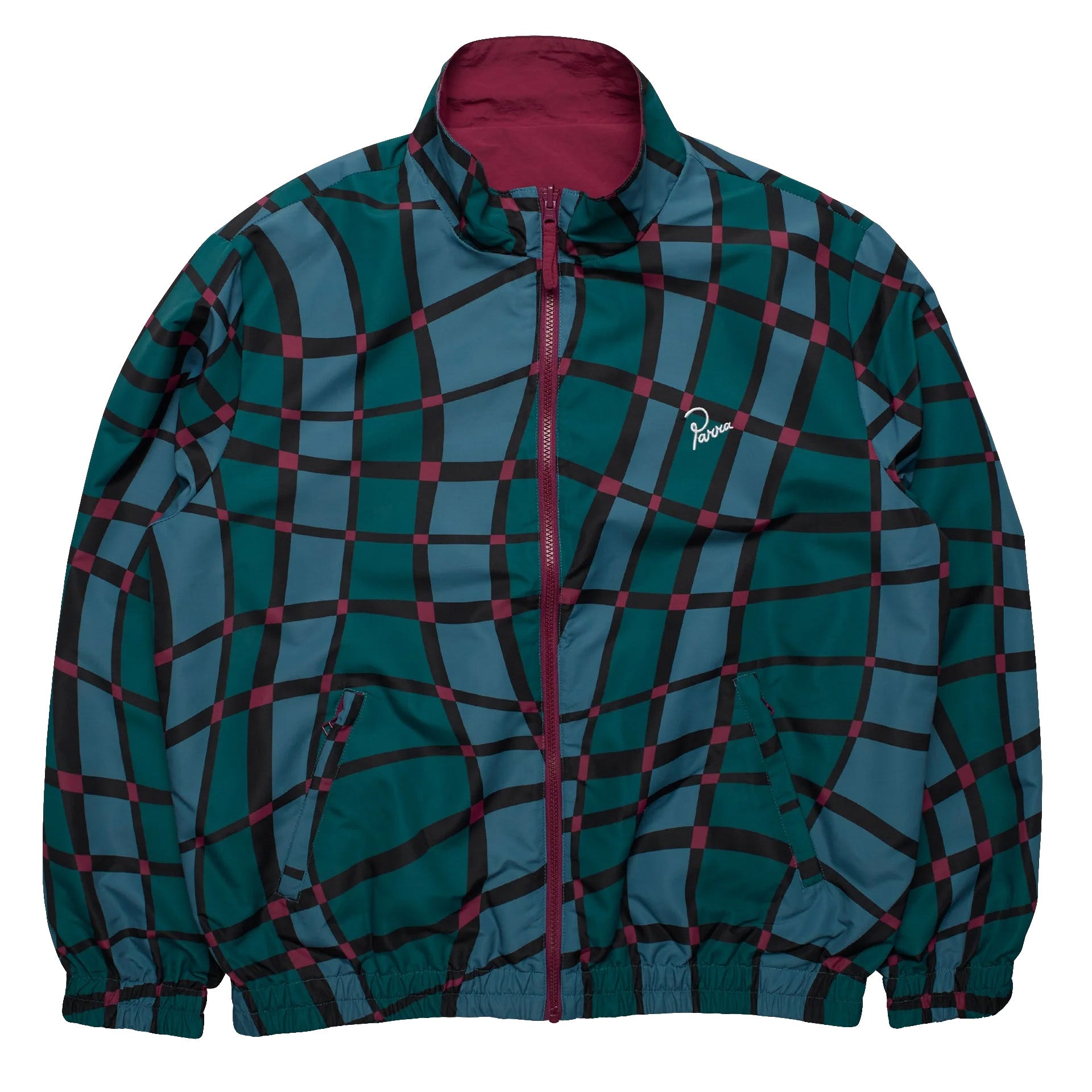by Parra Squared Waves Pattern Track Top 'Multi'