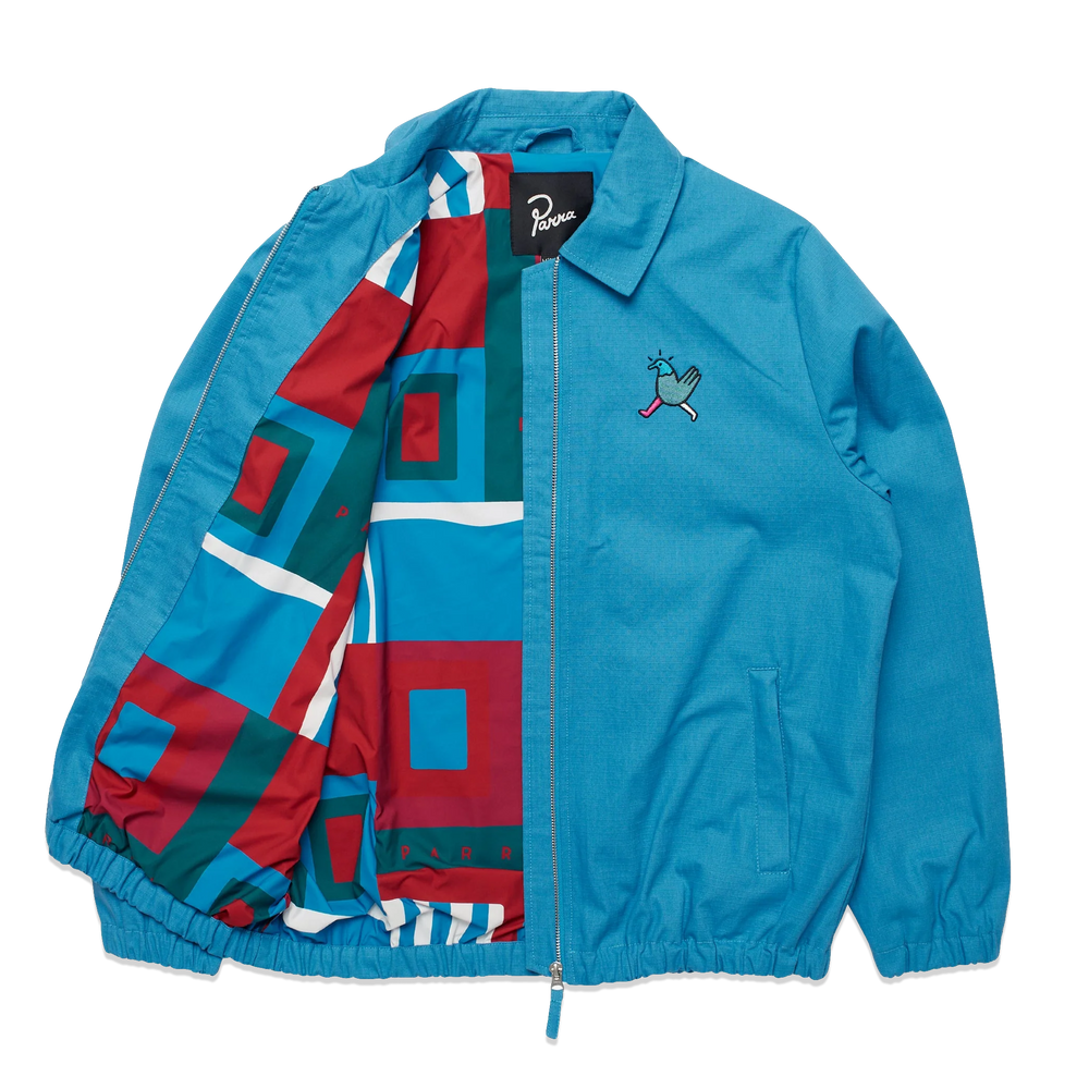 
                  
                    Load image into Gallery viewer, by Parra Annoyed Chicken Jacket &amp;#39;Greek Blue&amp;#39;
                  
                