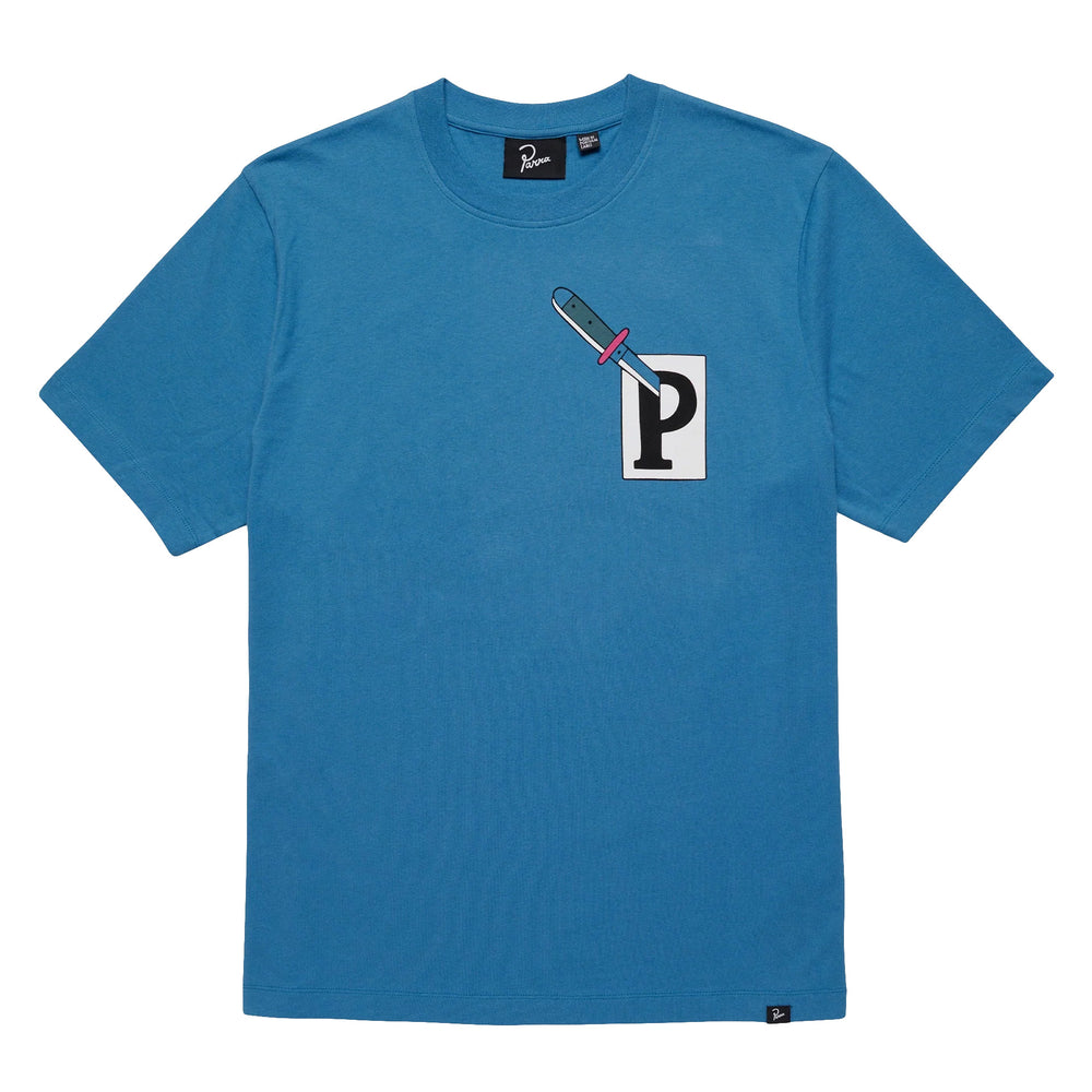 
                  
                    Load image into Gallery viewer, by Parra F**king Fork T-Shirt &amp;#39;Blue&amp;#39;
                  
                