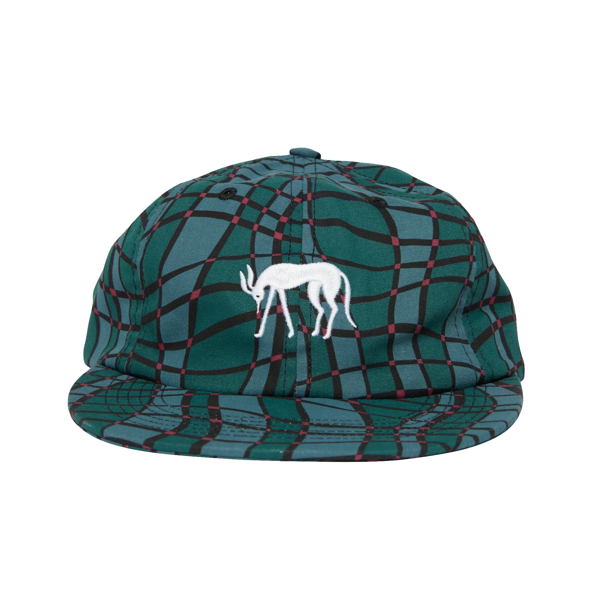 by Parra Squared Waves Pattern 6 Panel Hat 'Multi'