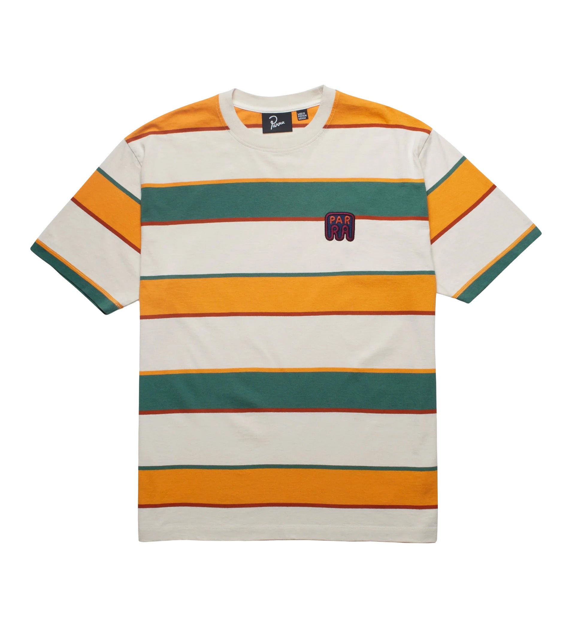 by Parra Fast Food Striped T-Shirt 'Yellow'