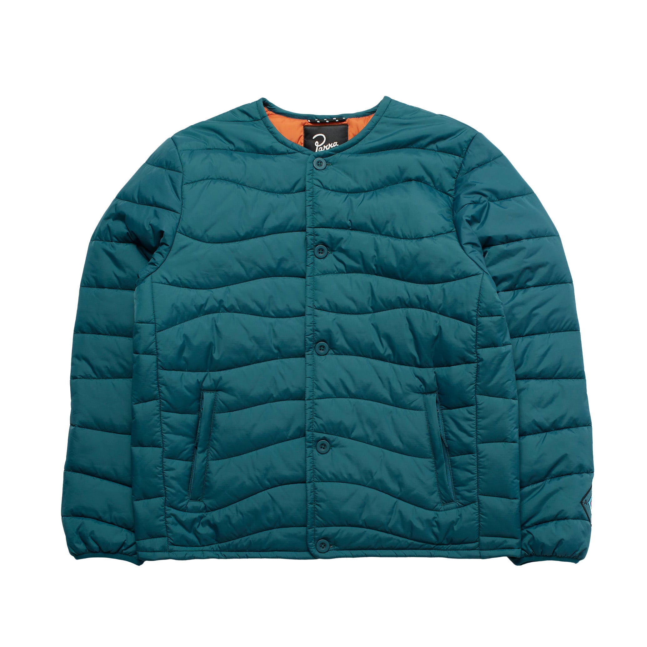 Parra Colored Landscape Jacket 'Deep Sea Green'