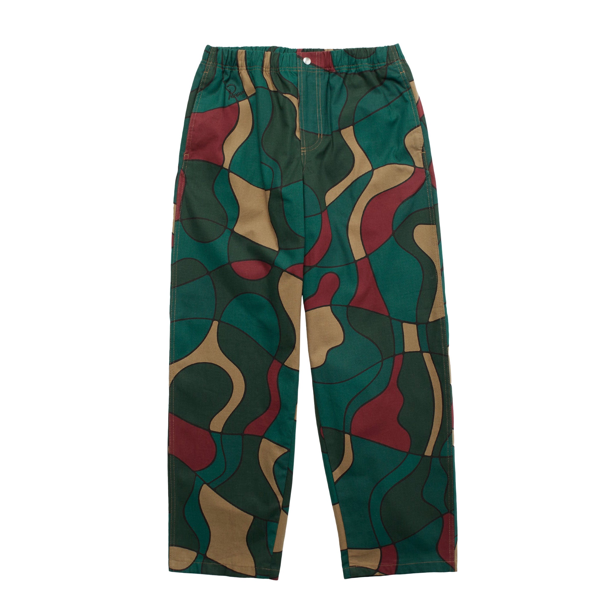 Parra Trees n WInd Relaxed Pants 'Camo Green'