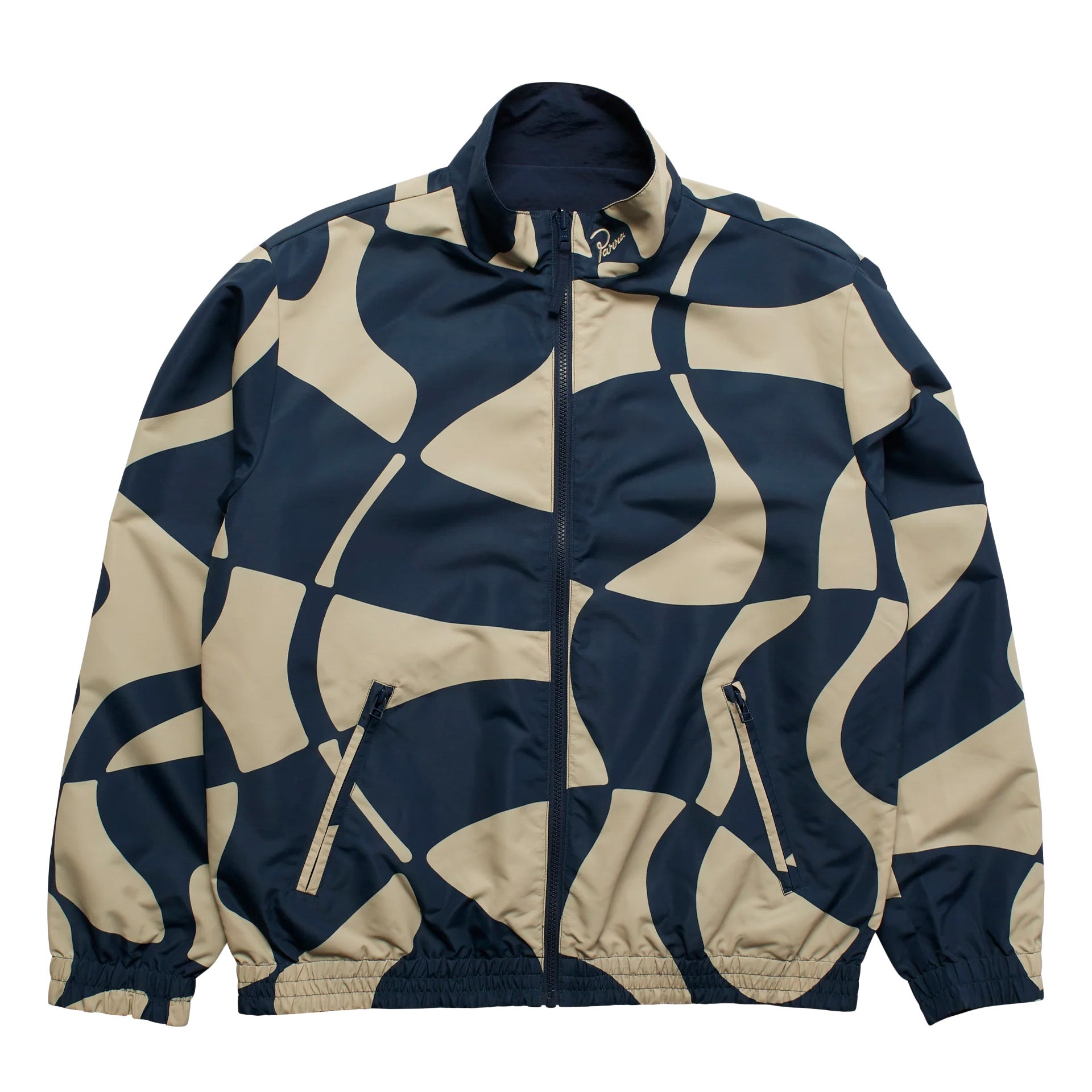 By Parra Zoom Winds Reversible Track Jacket 'Navy Blue'
