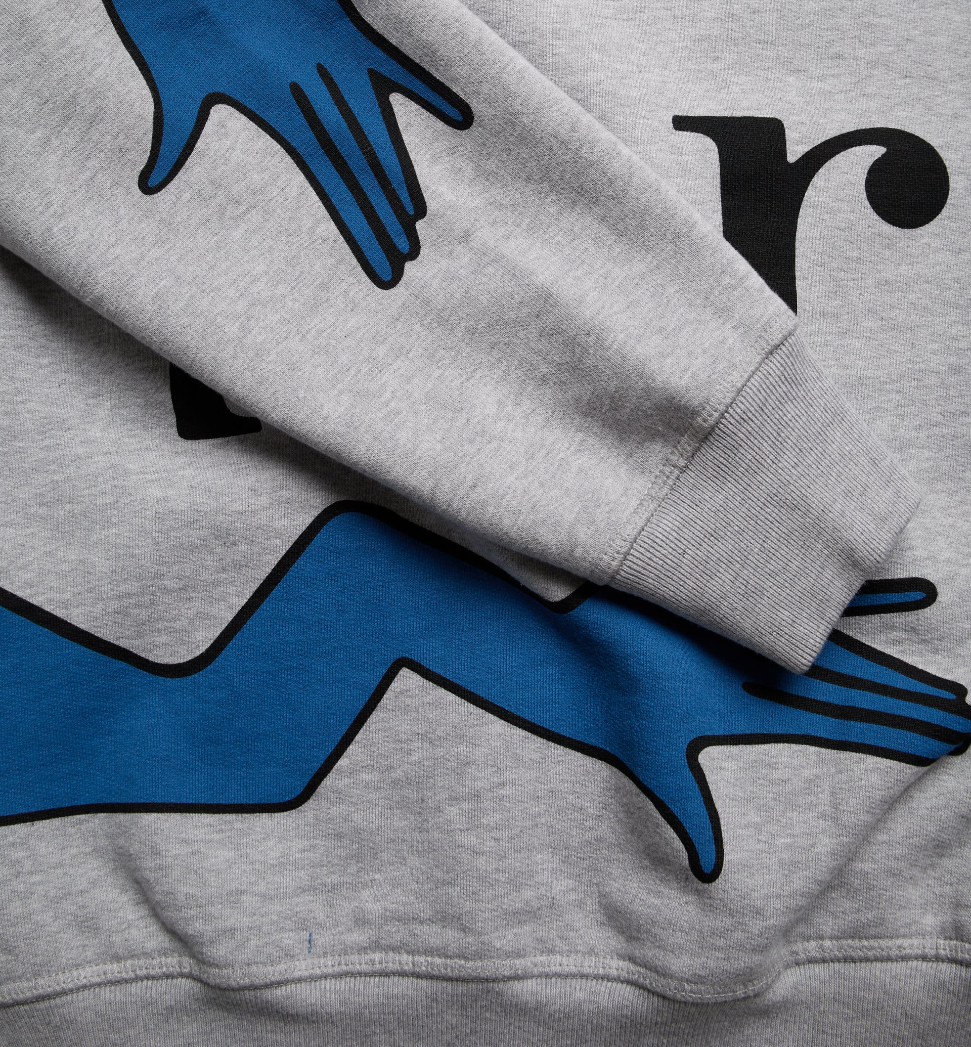 Parra early grab crew neck sweatshirt 'Heather Grey'